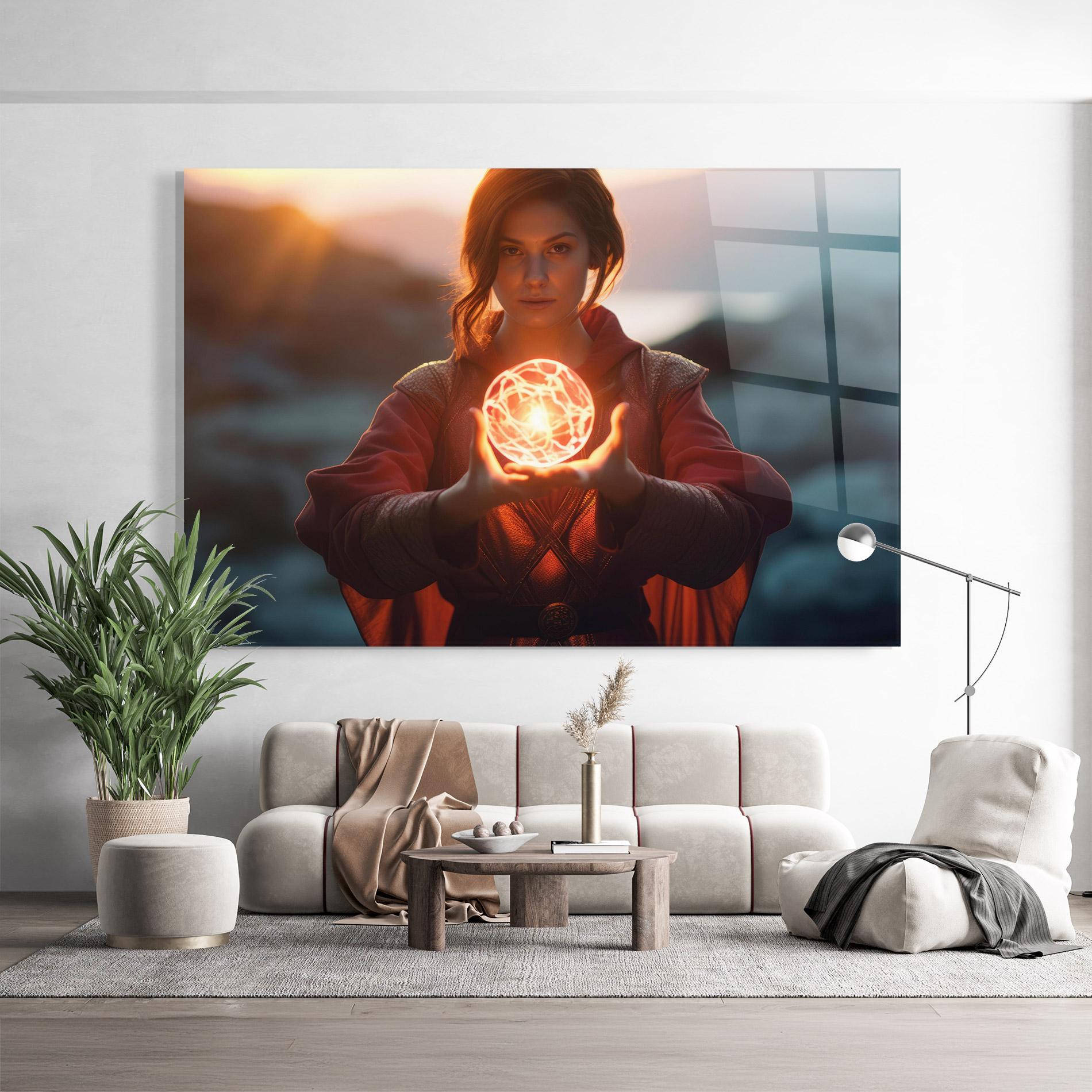 Glasbild Witch Ball mockup 9