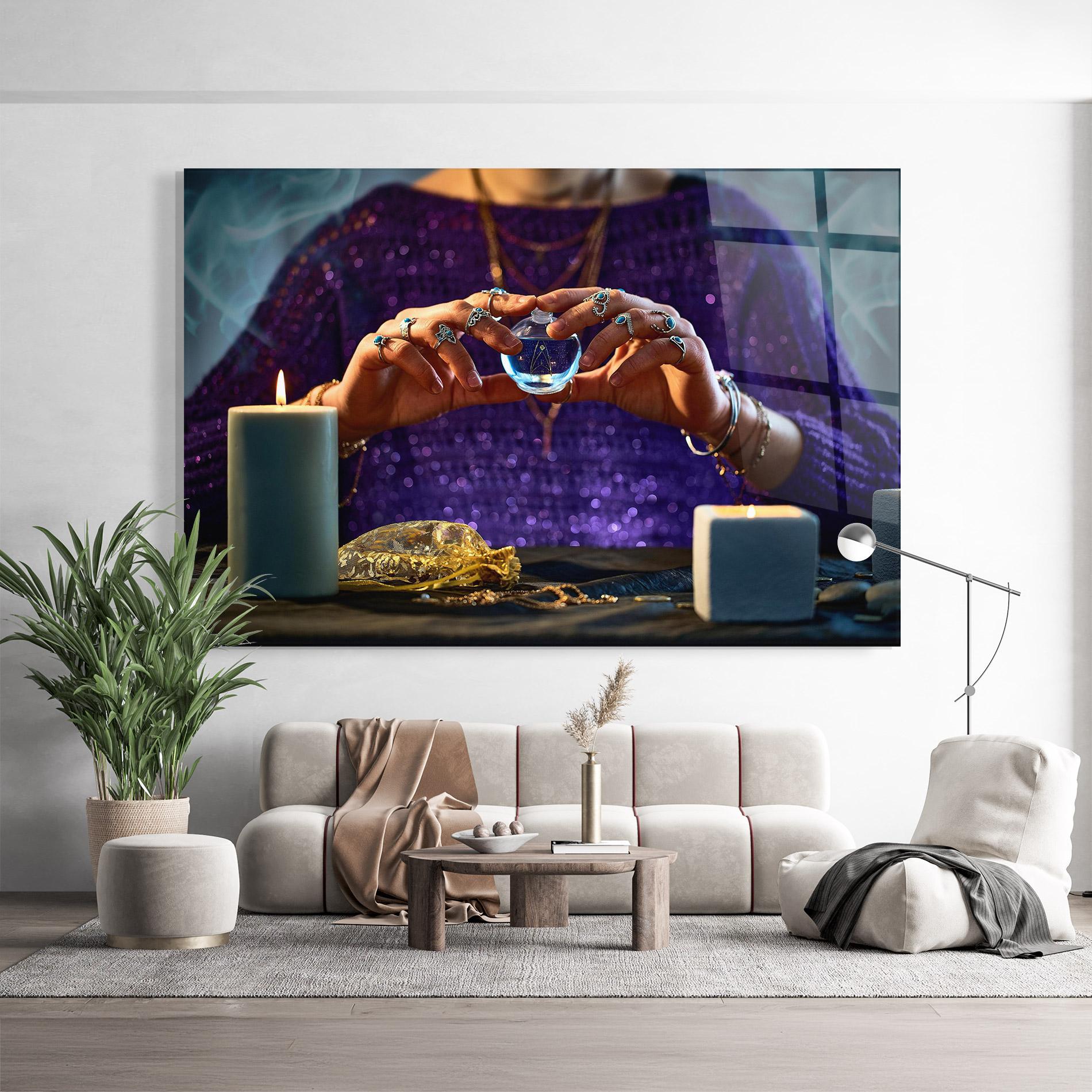 Glasbild Witch Magic mockup 9