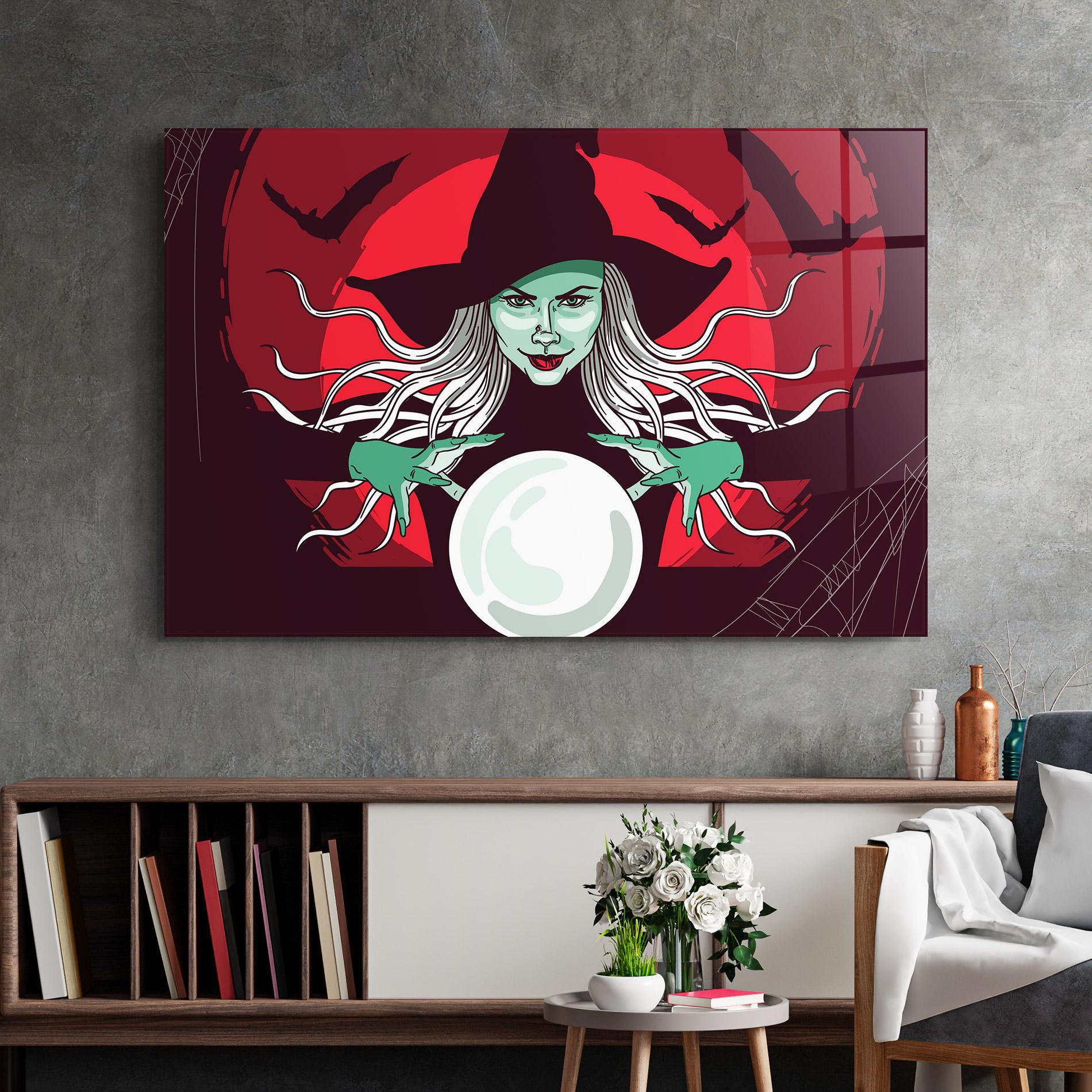 Glasbild Green Witch mockup 2