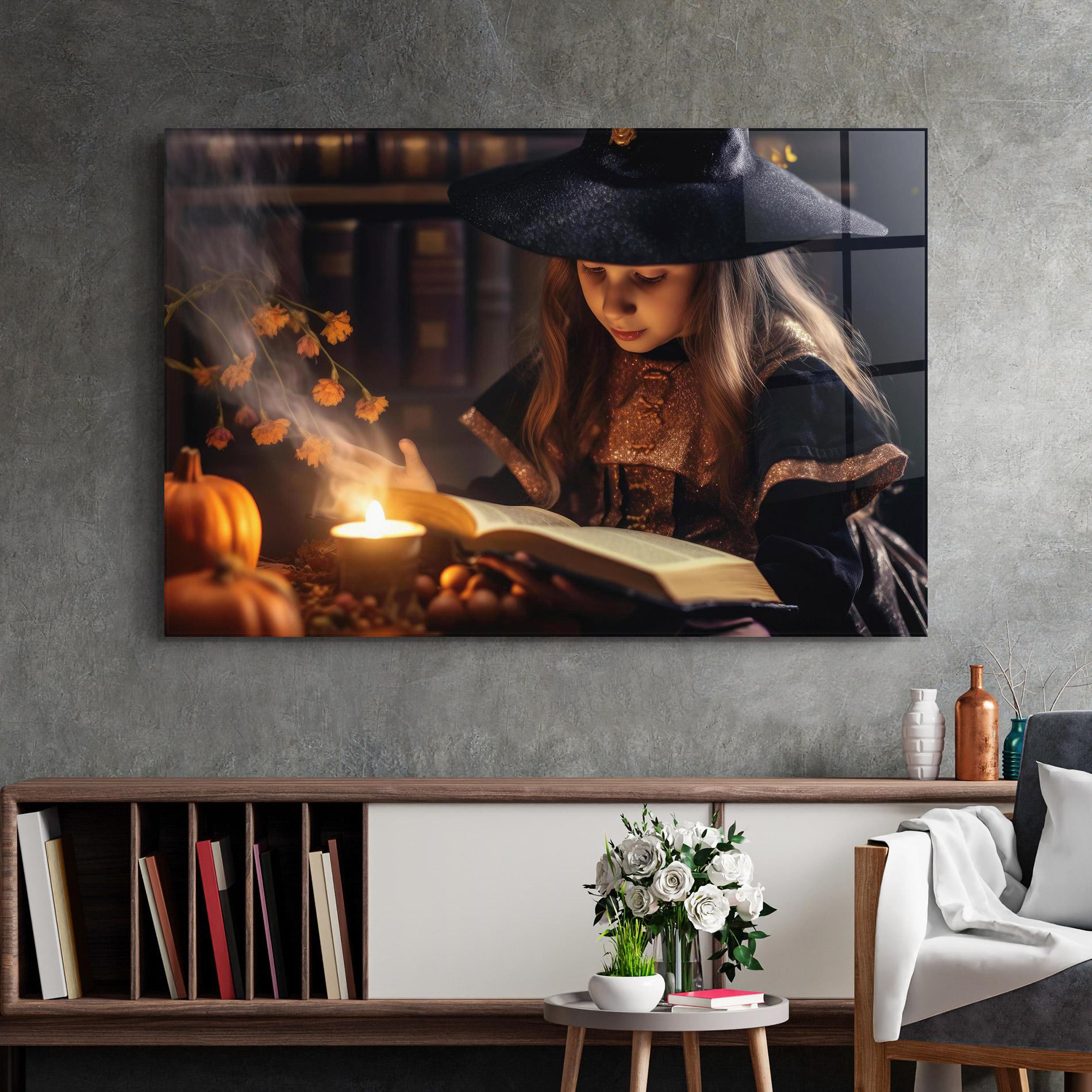 Glasbild Little Witch mockup 2