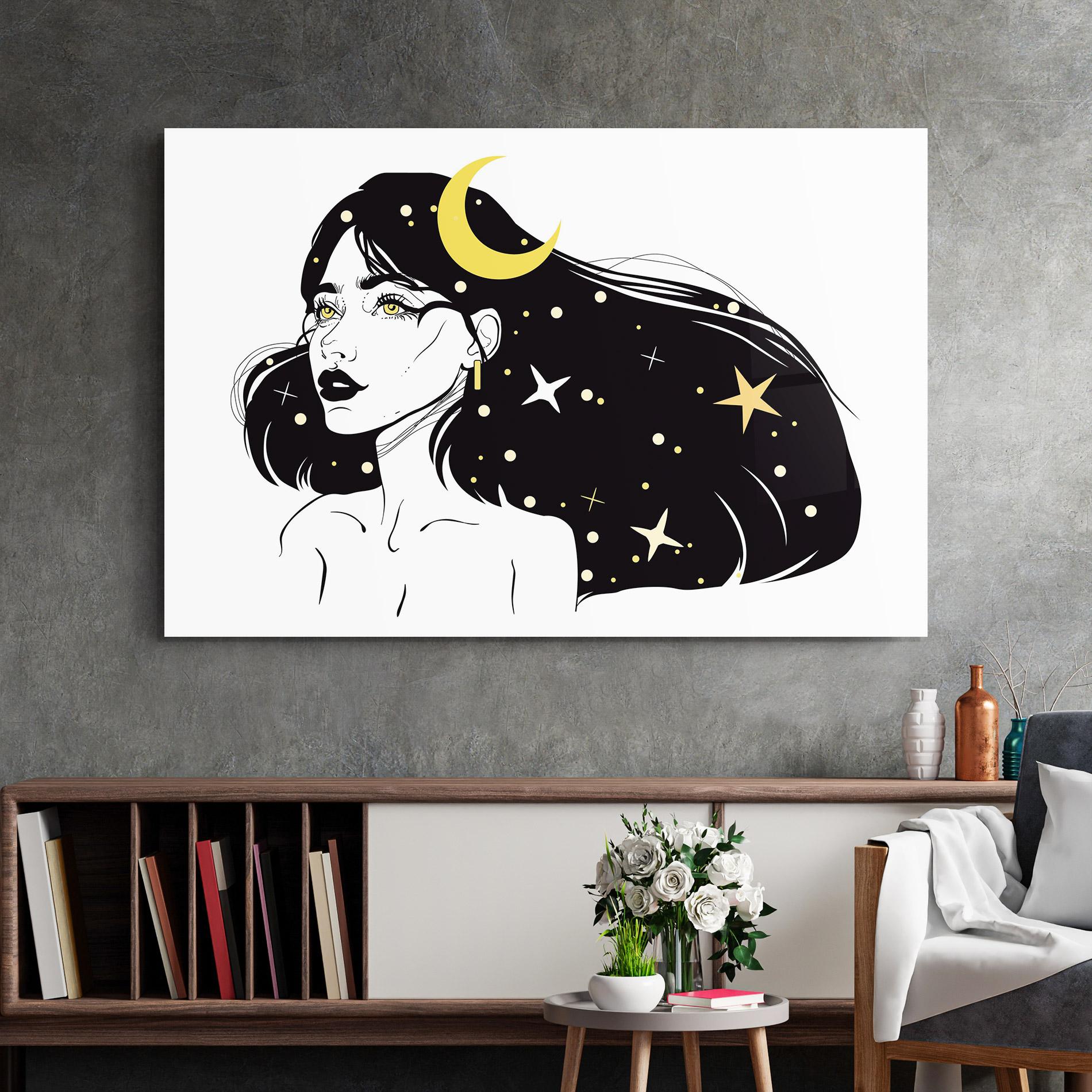 Glasbild Night Witch mockup 2