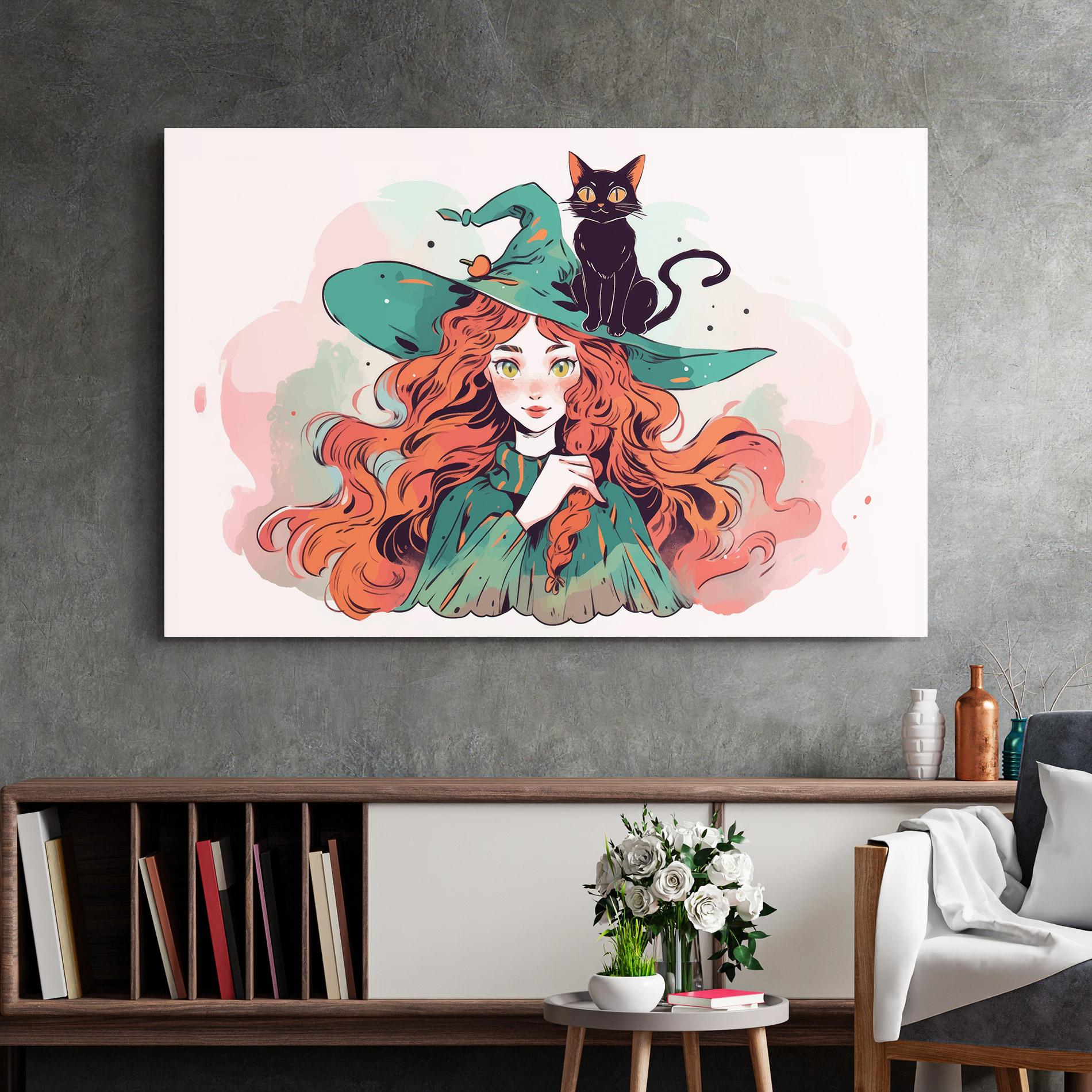Glasbild Red Air Witch mockup 2