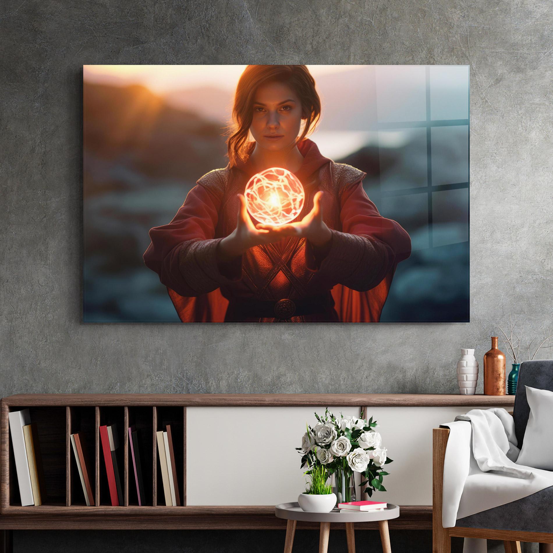 Glasbild Witch Ball mockup 2