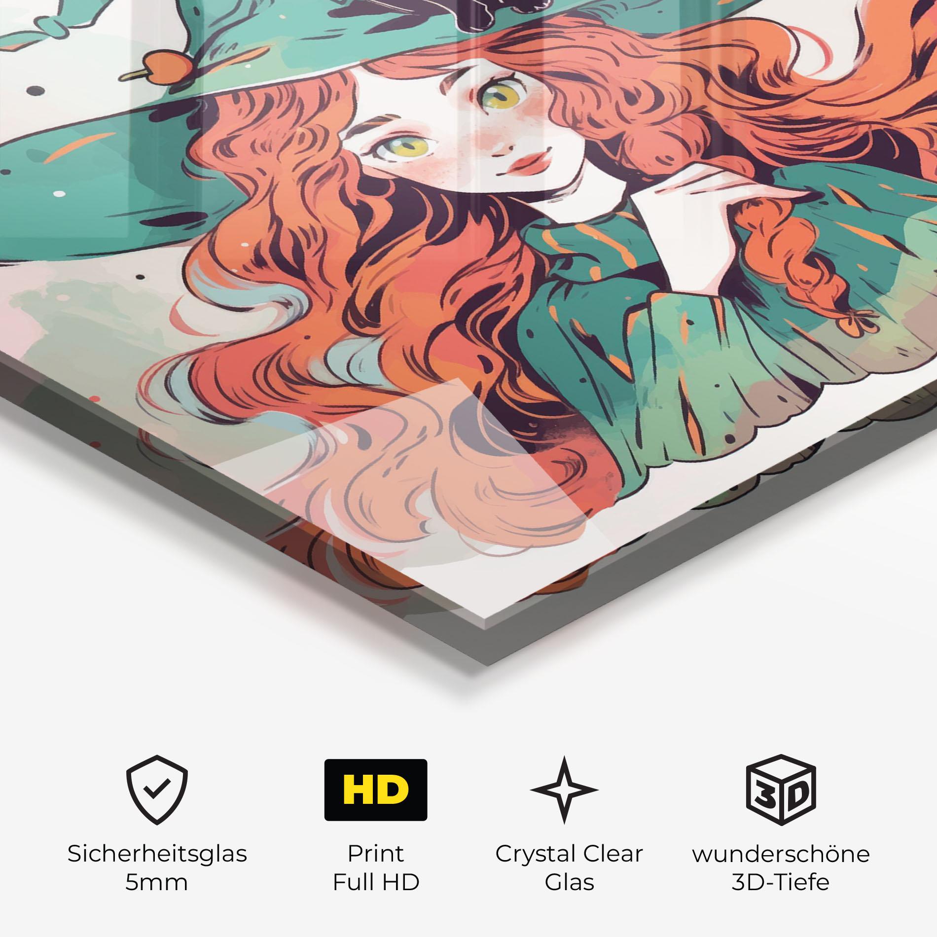 Glasbild Red Air Witch mockup 3