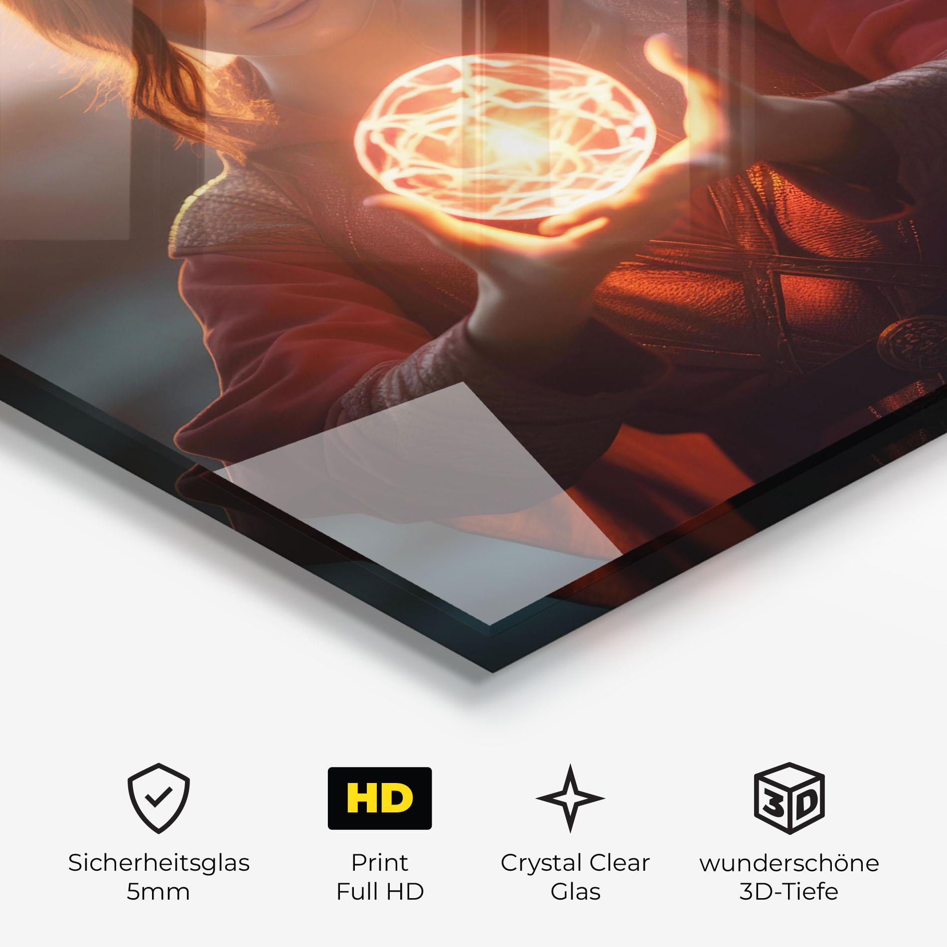 Glasbild Witch Ball mockup 3