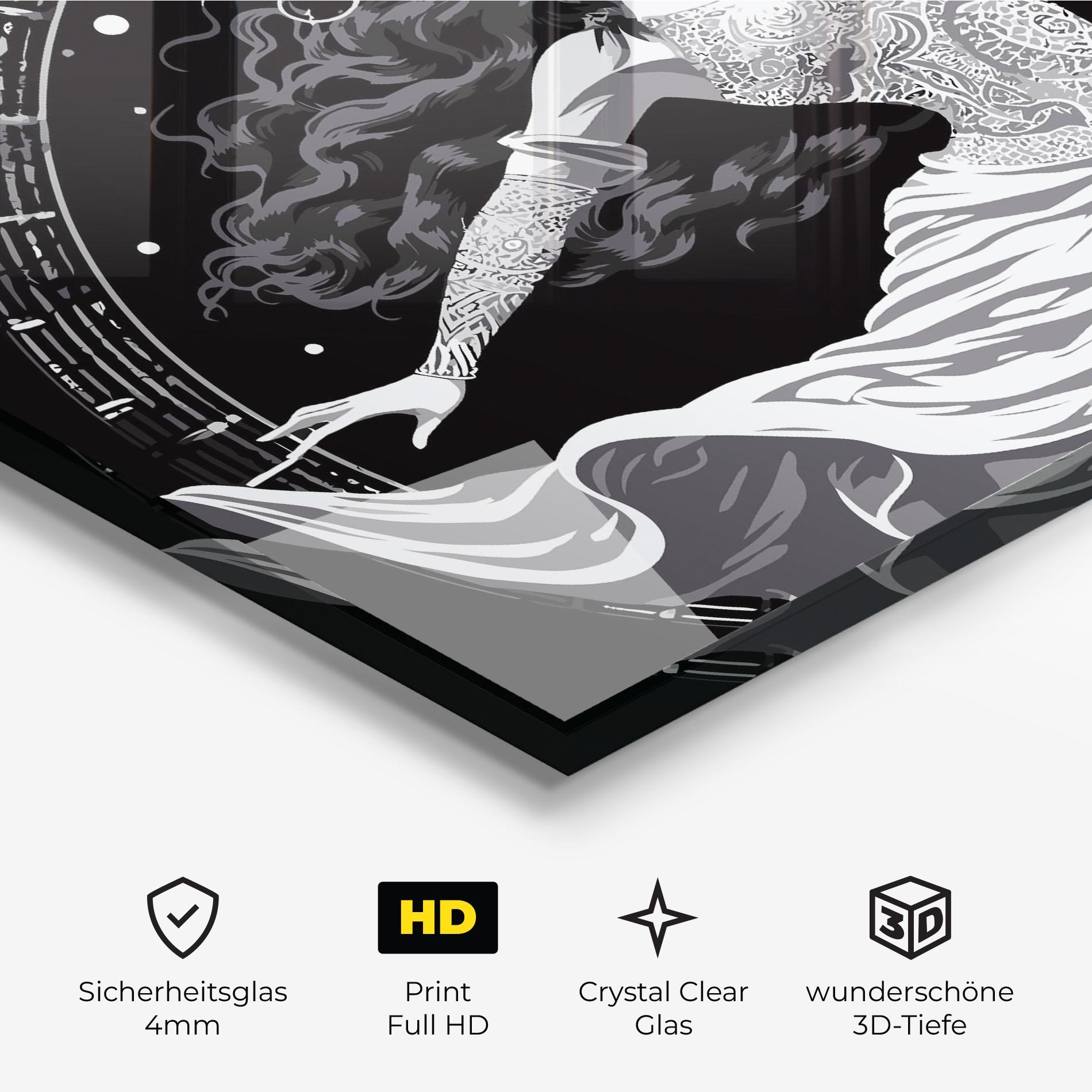 Glasbild Beautiful Witch mockup 3