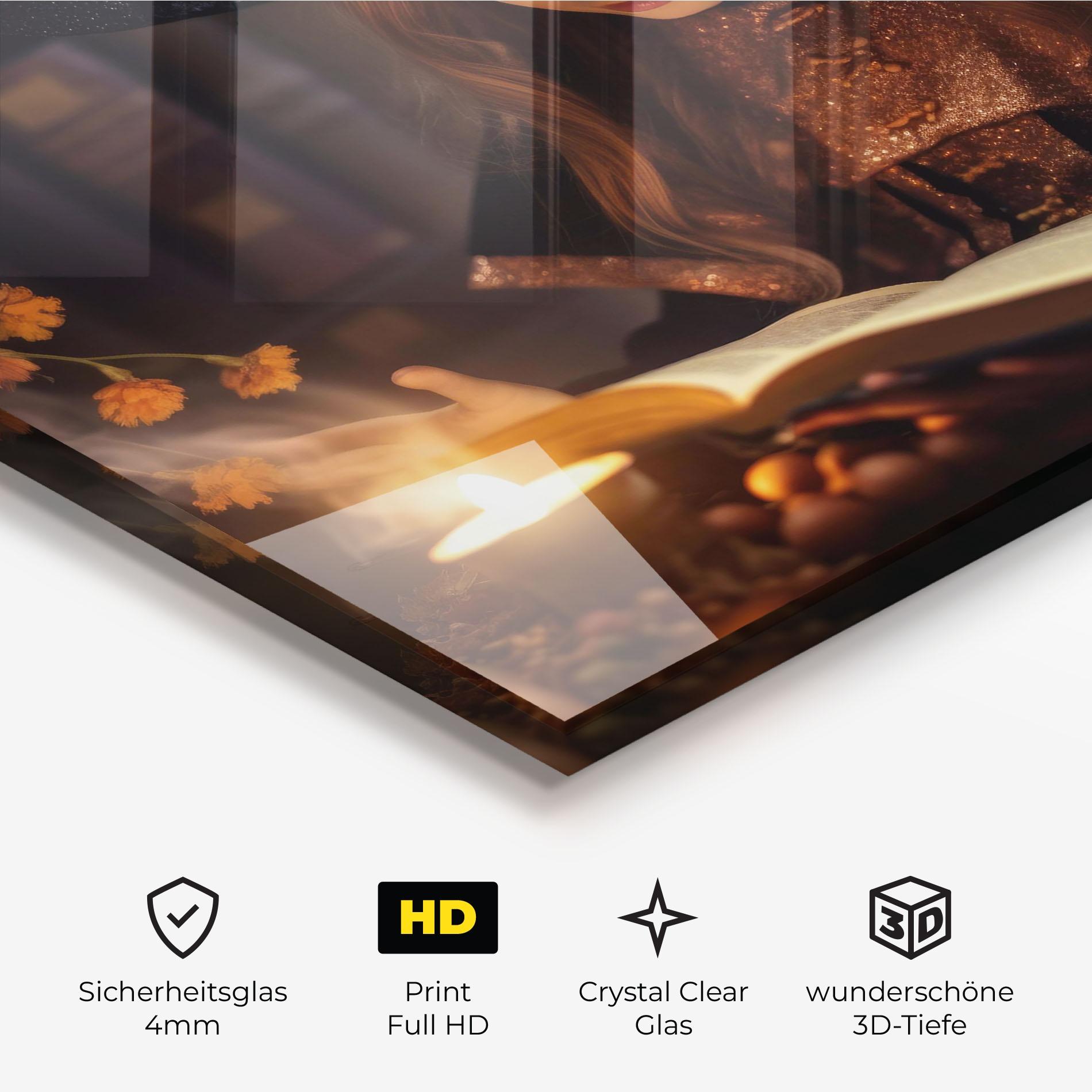 Glasbild Little Witch mockup 3