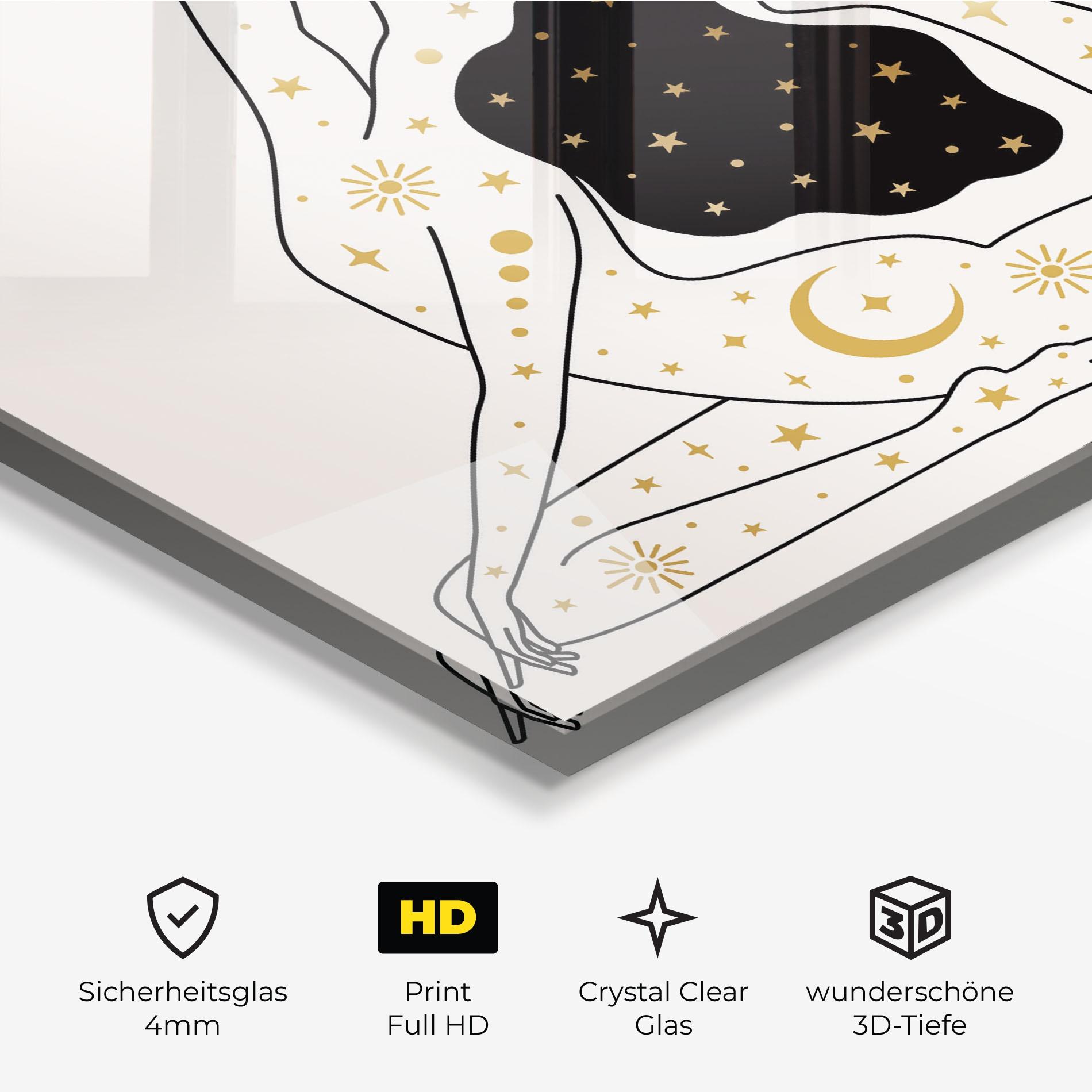 Glasbild Stars Witch mockup 3