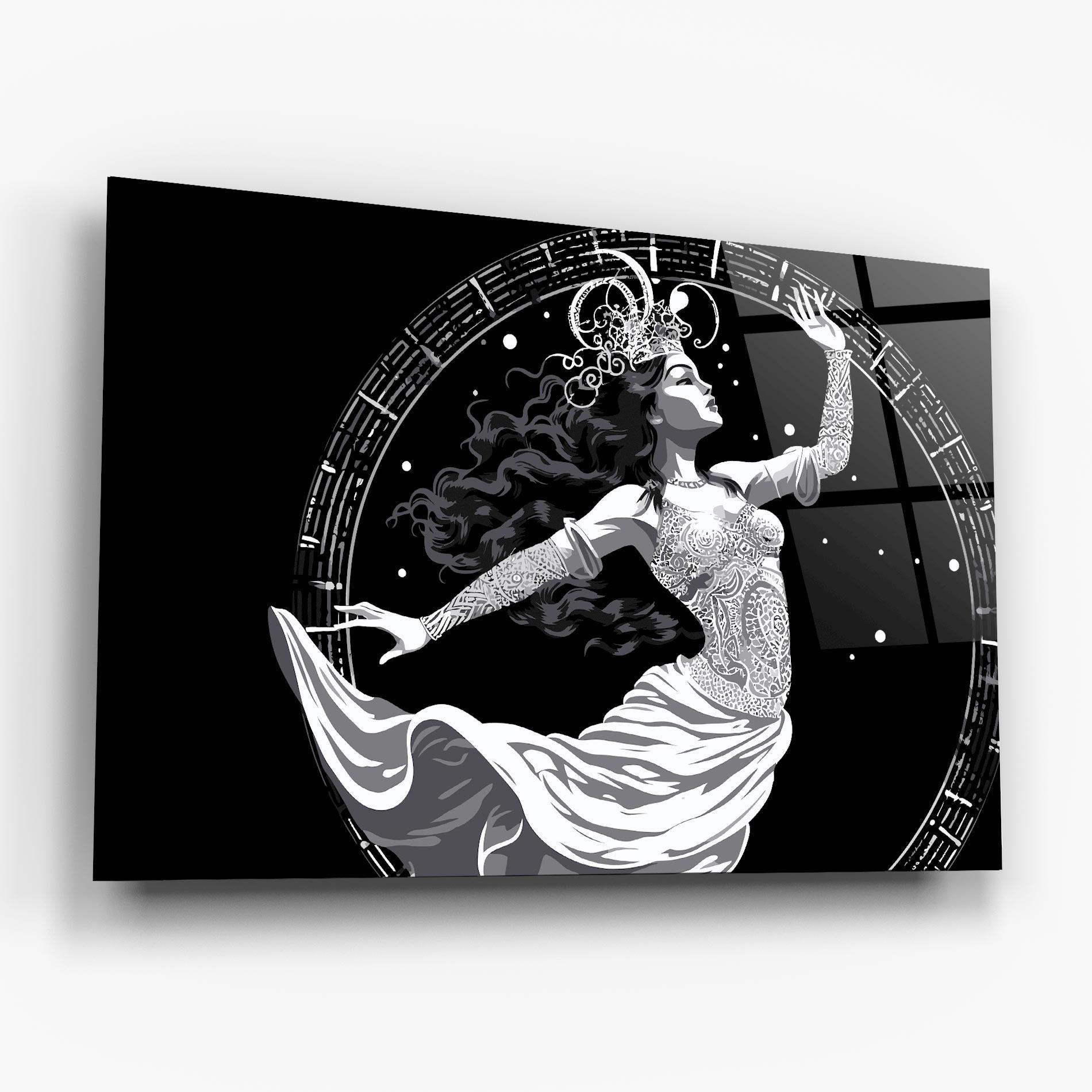 Glasbild Beautiful Witch mockup 6