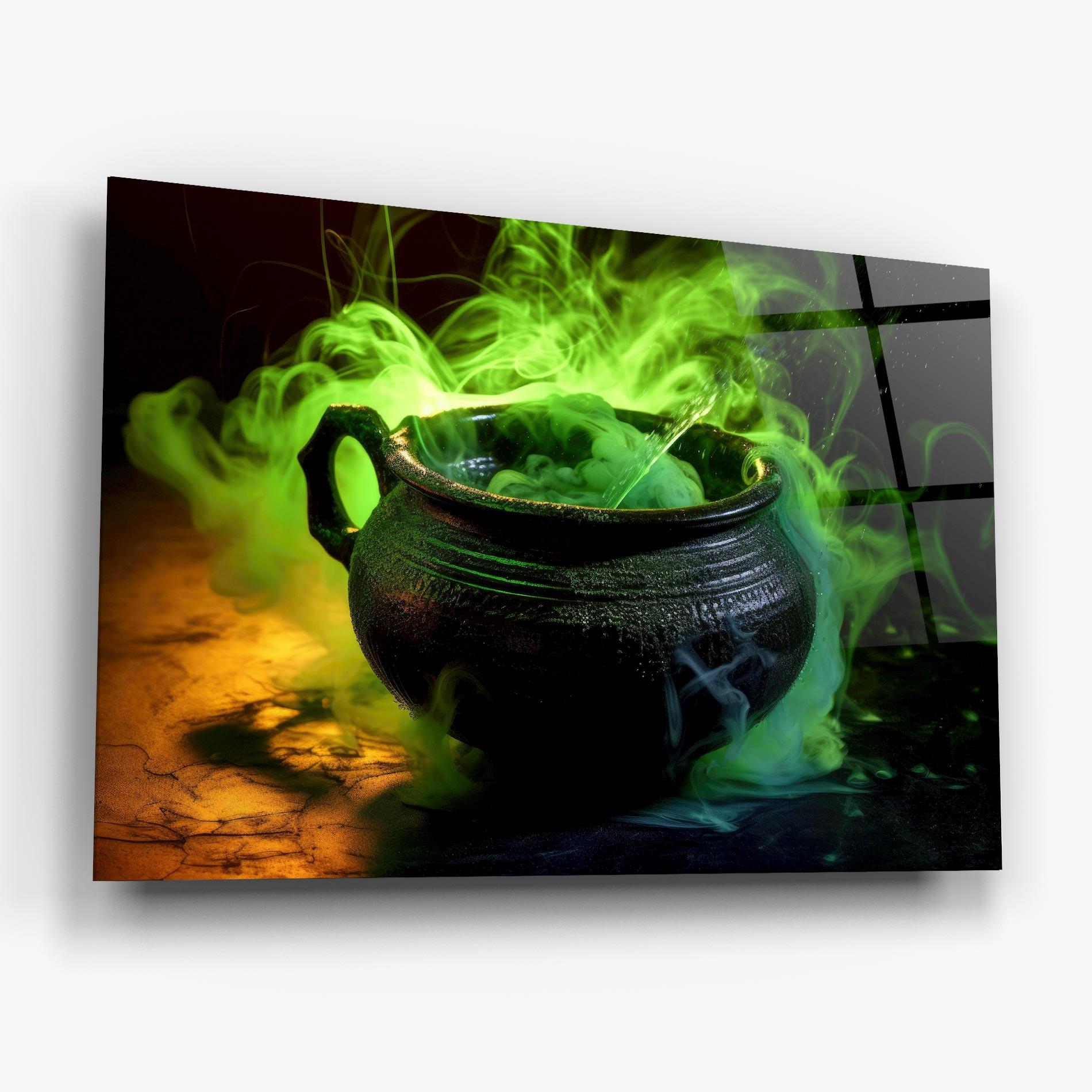 Glasbild Green Portion mockup 6