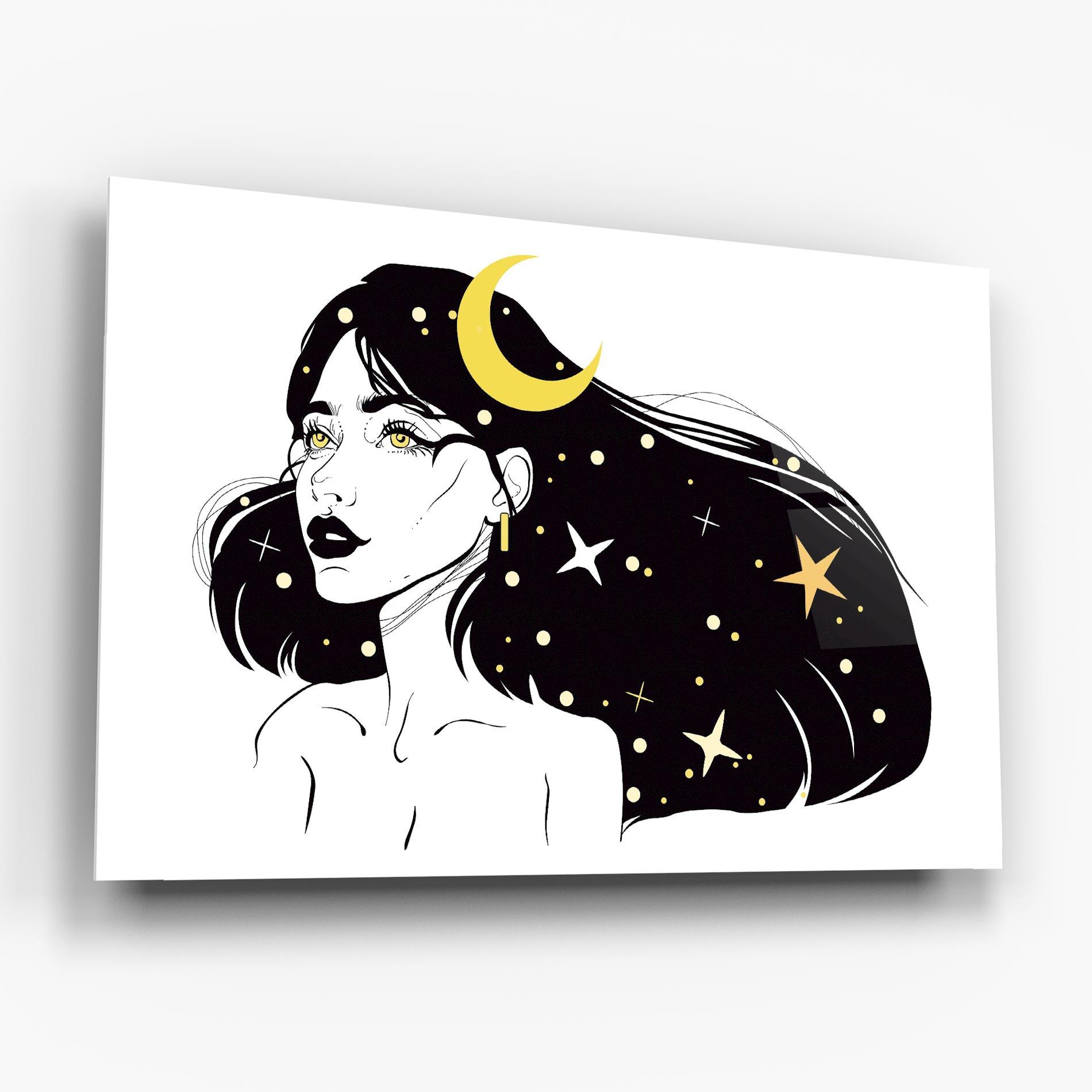 Glasbild Night Witch mockup 6