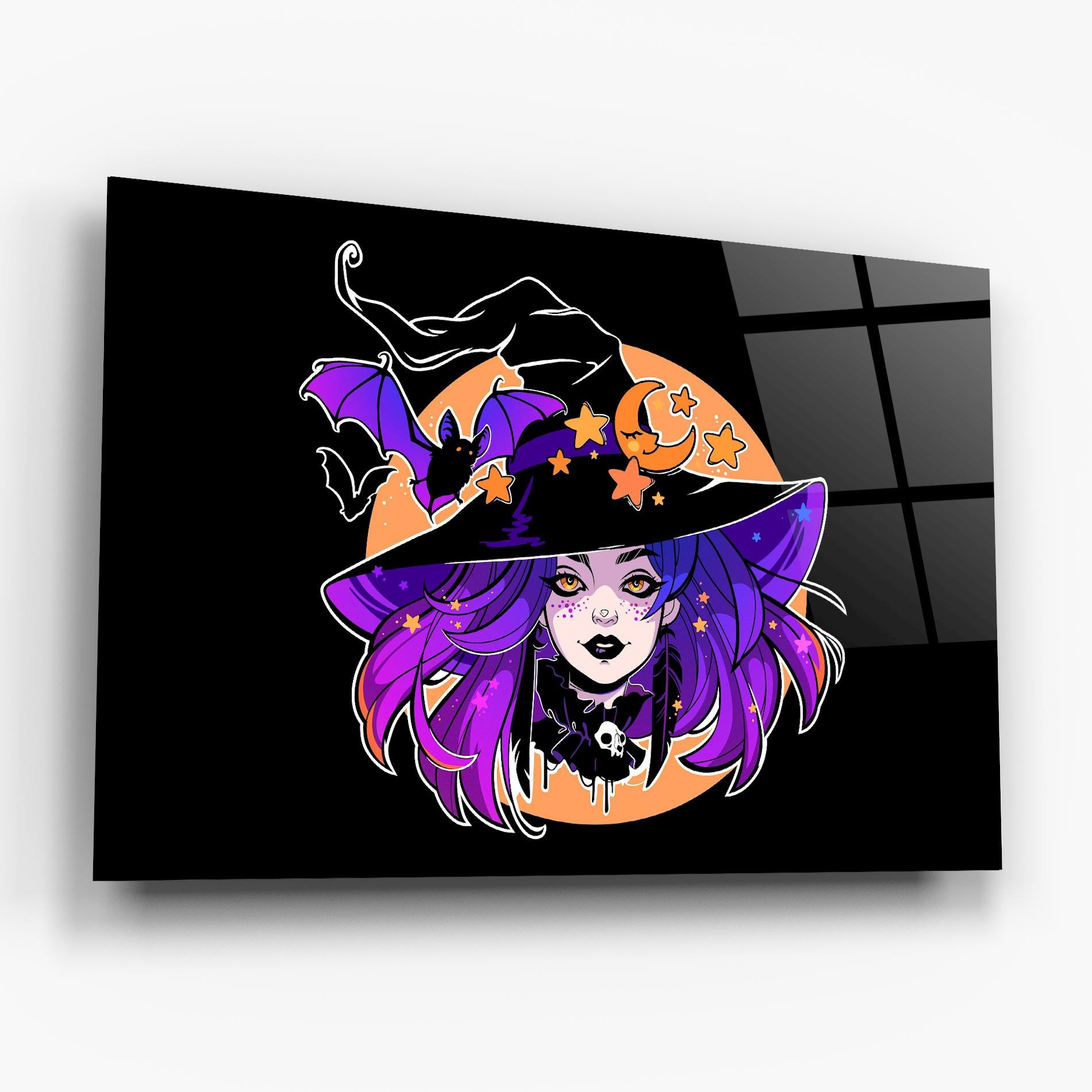 Glasbild Purple Witch mockup 6