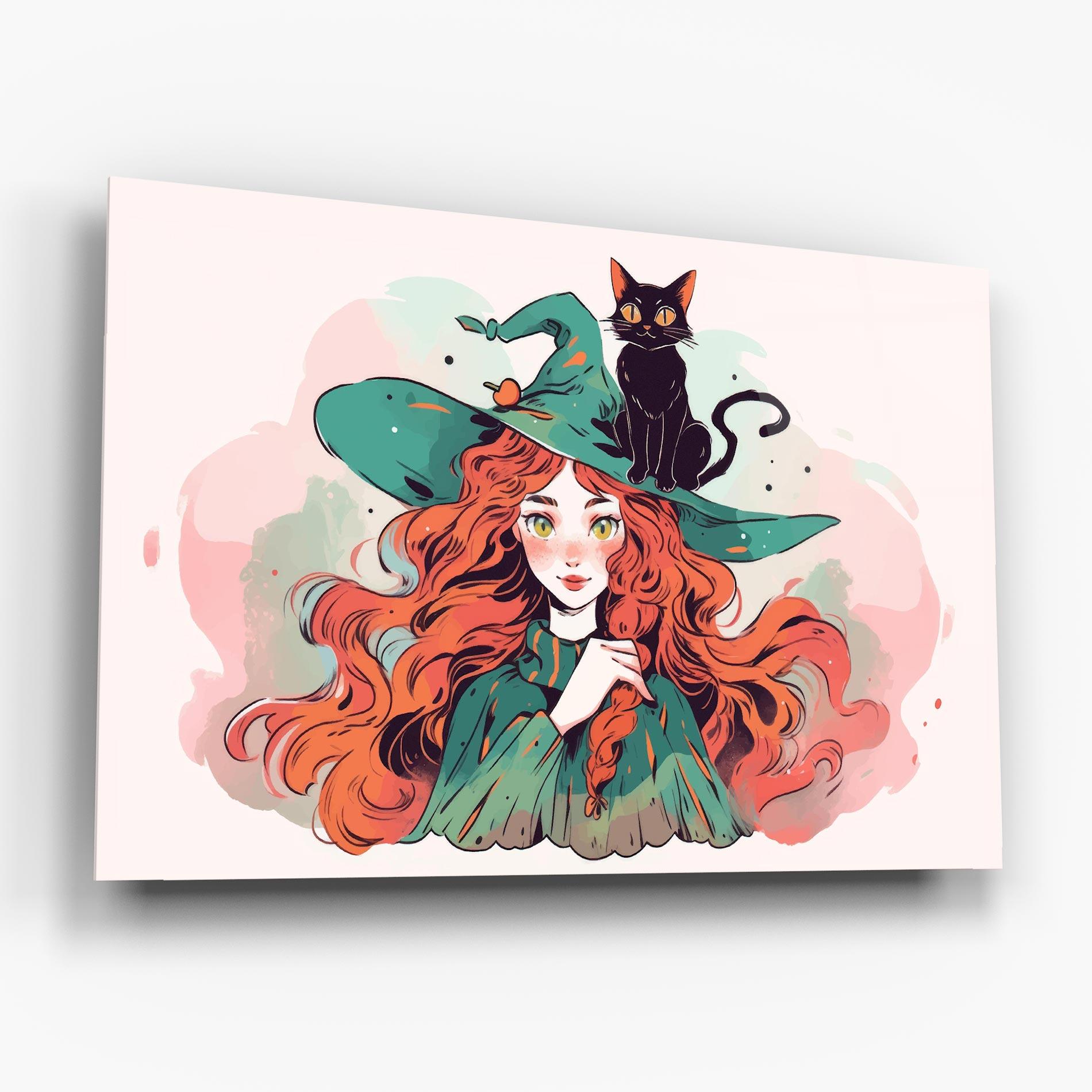 Glasbild Red Air Witch mockup 6