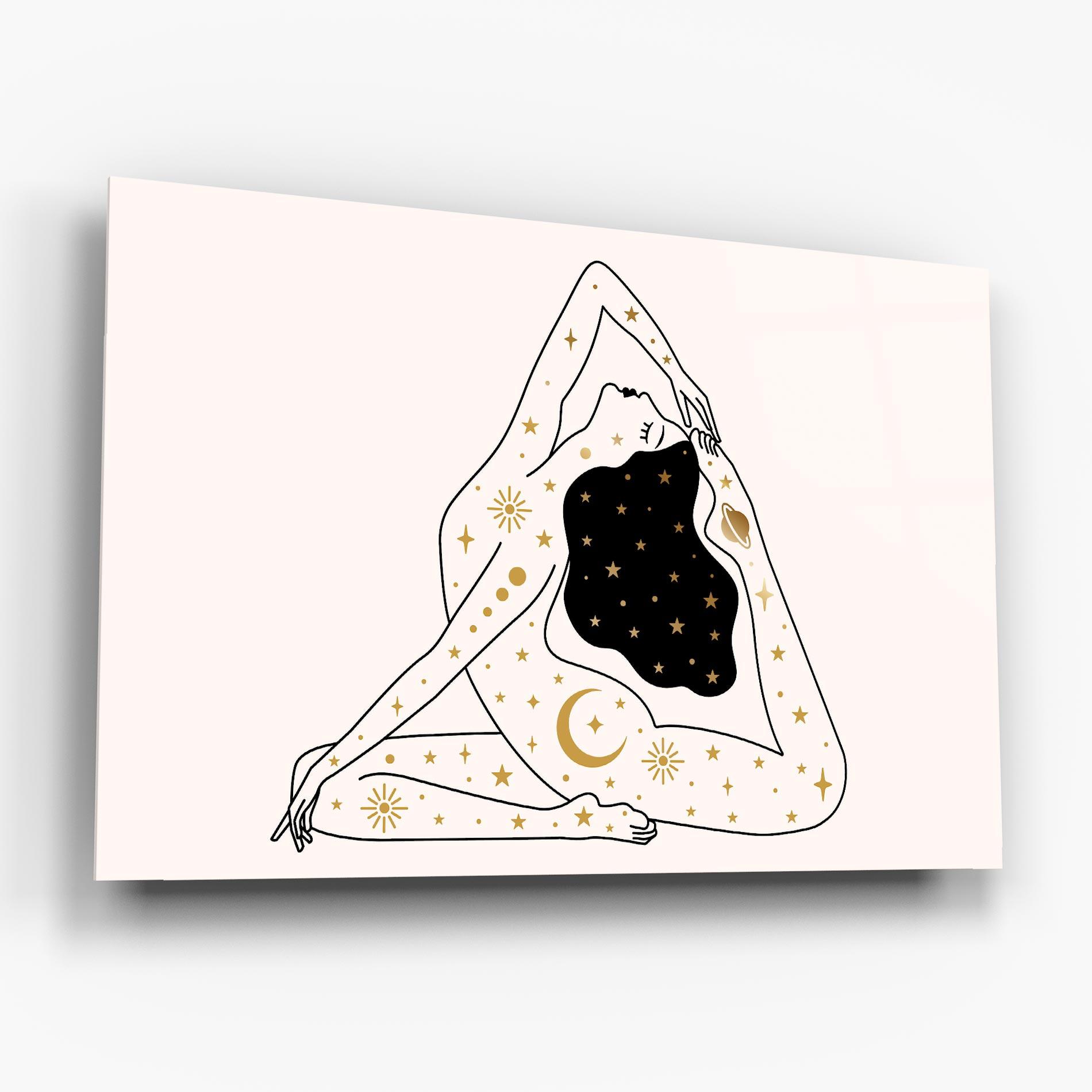 Glasbild Stars Witch mockup 6