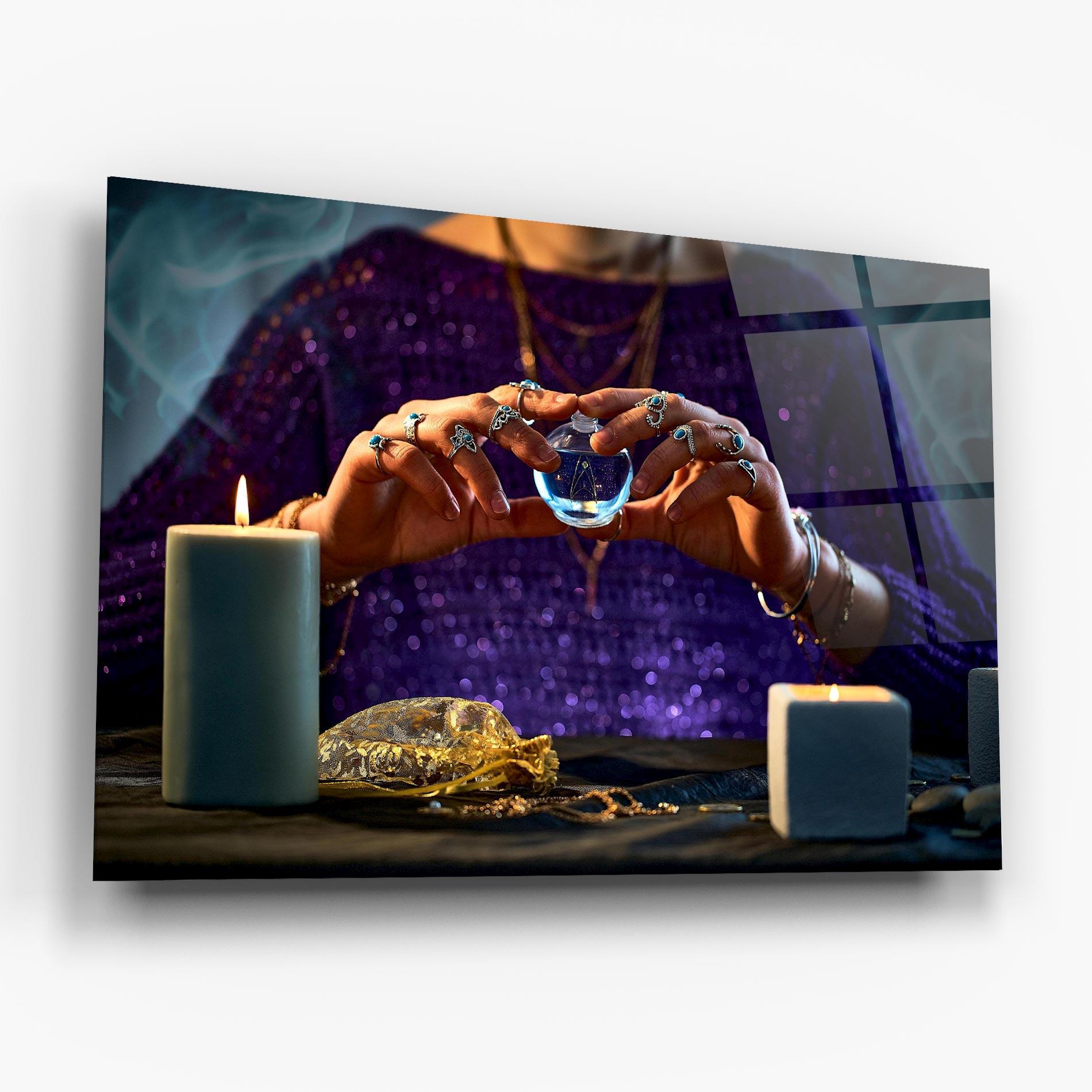 Glasbild Witch Magic mockup 6