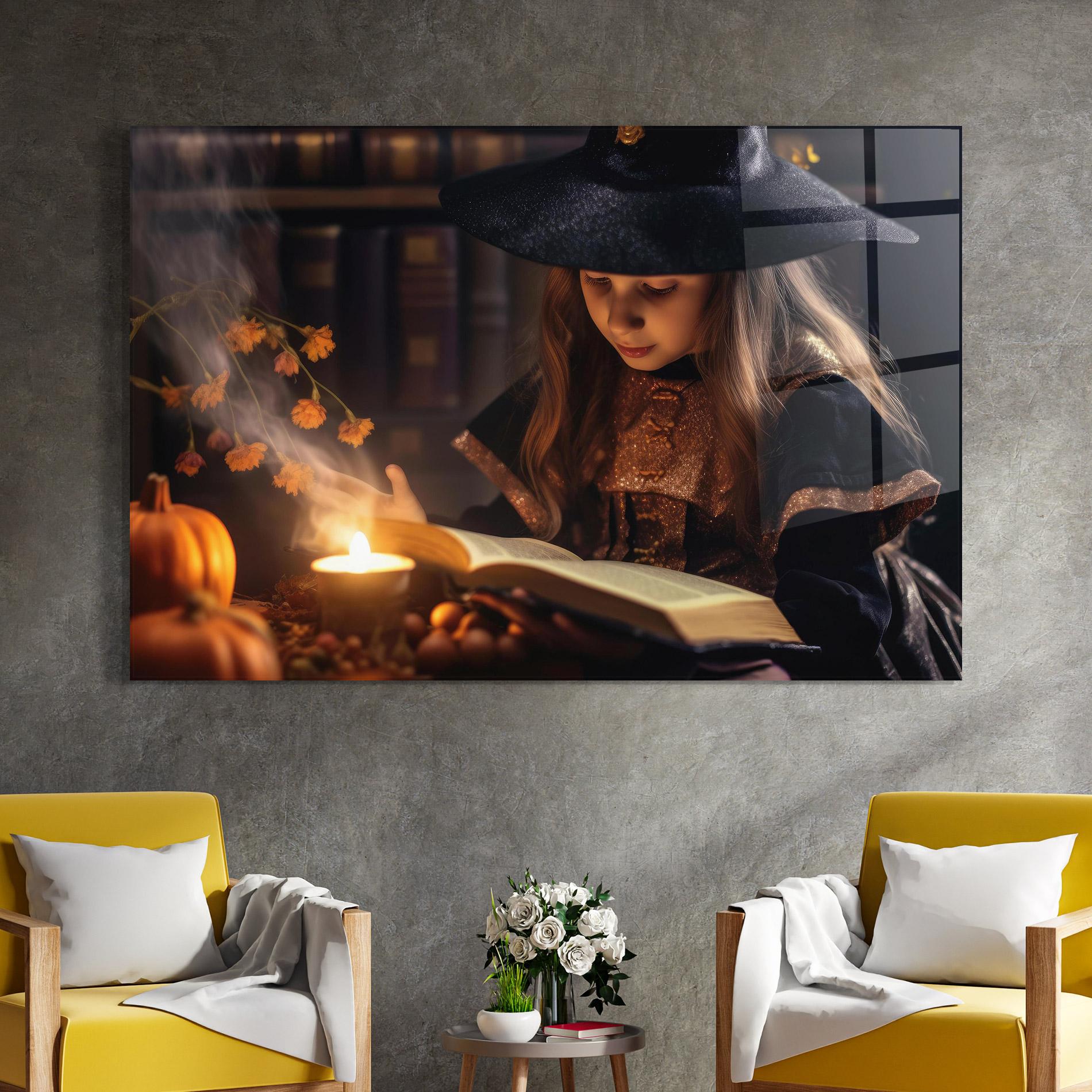 Glasbild Little Witch mockup 4