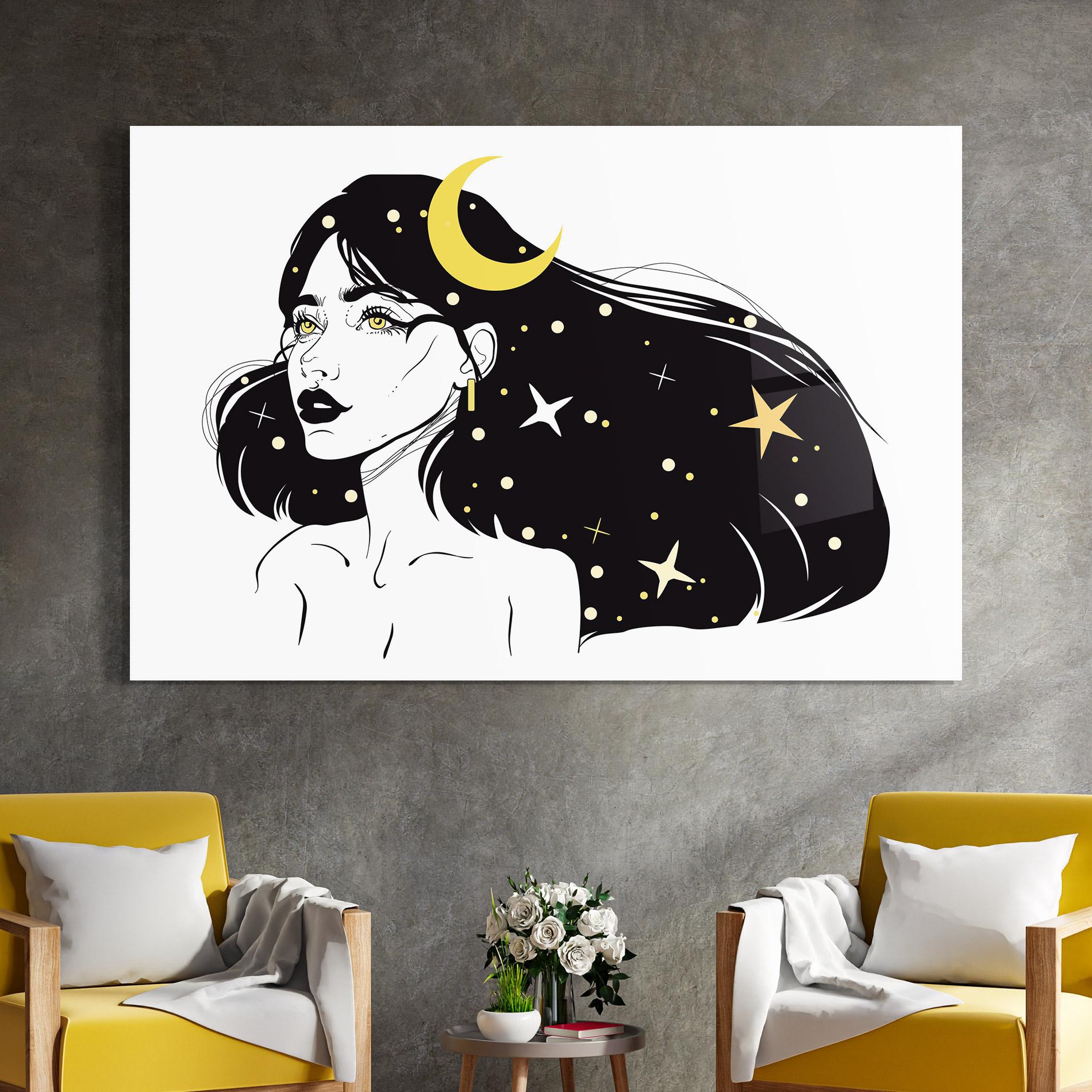 Glasbild Night Witch mockup 4