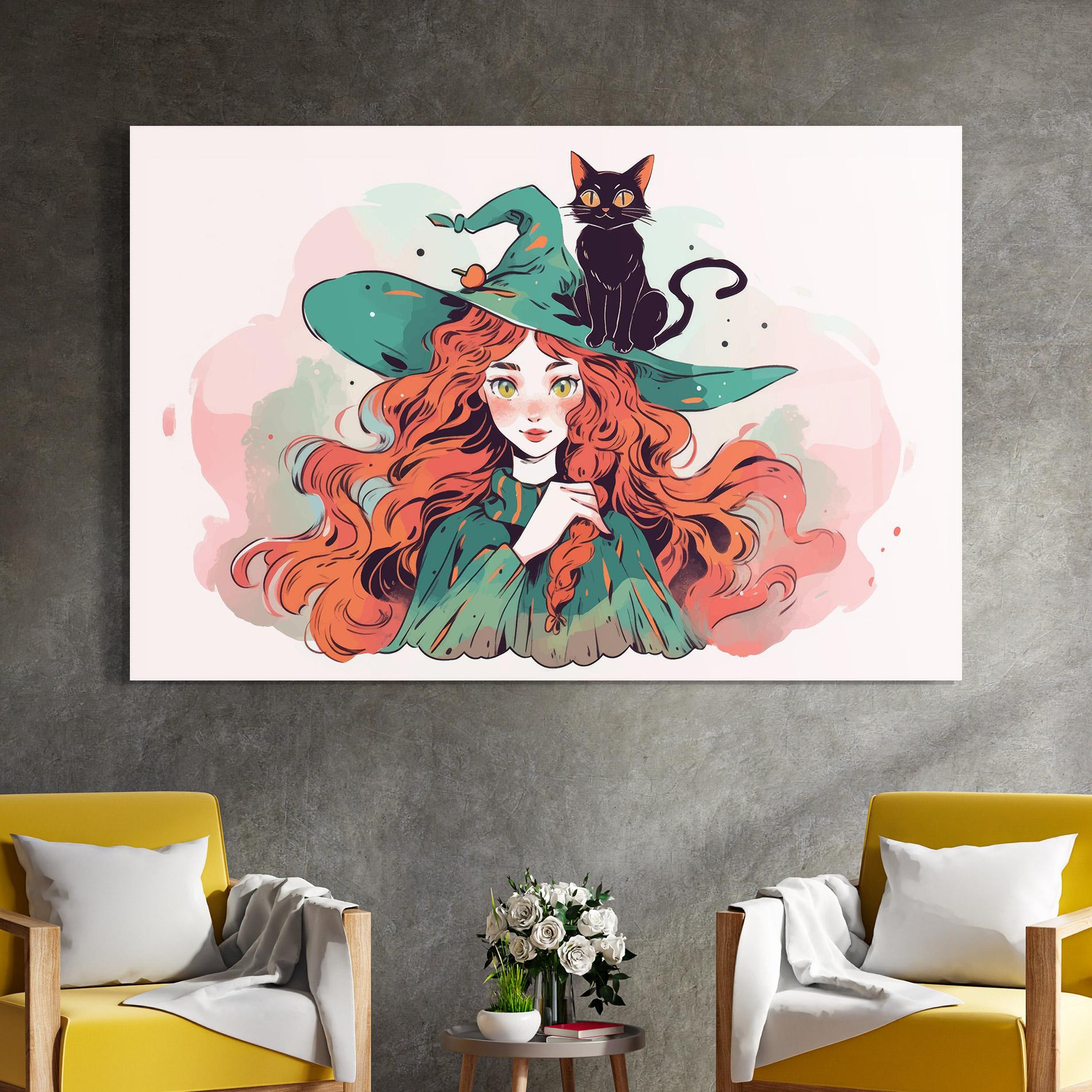 Glasbild Red Air Witch mockup 4