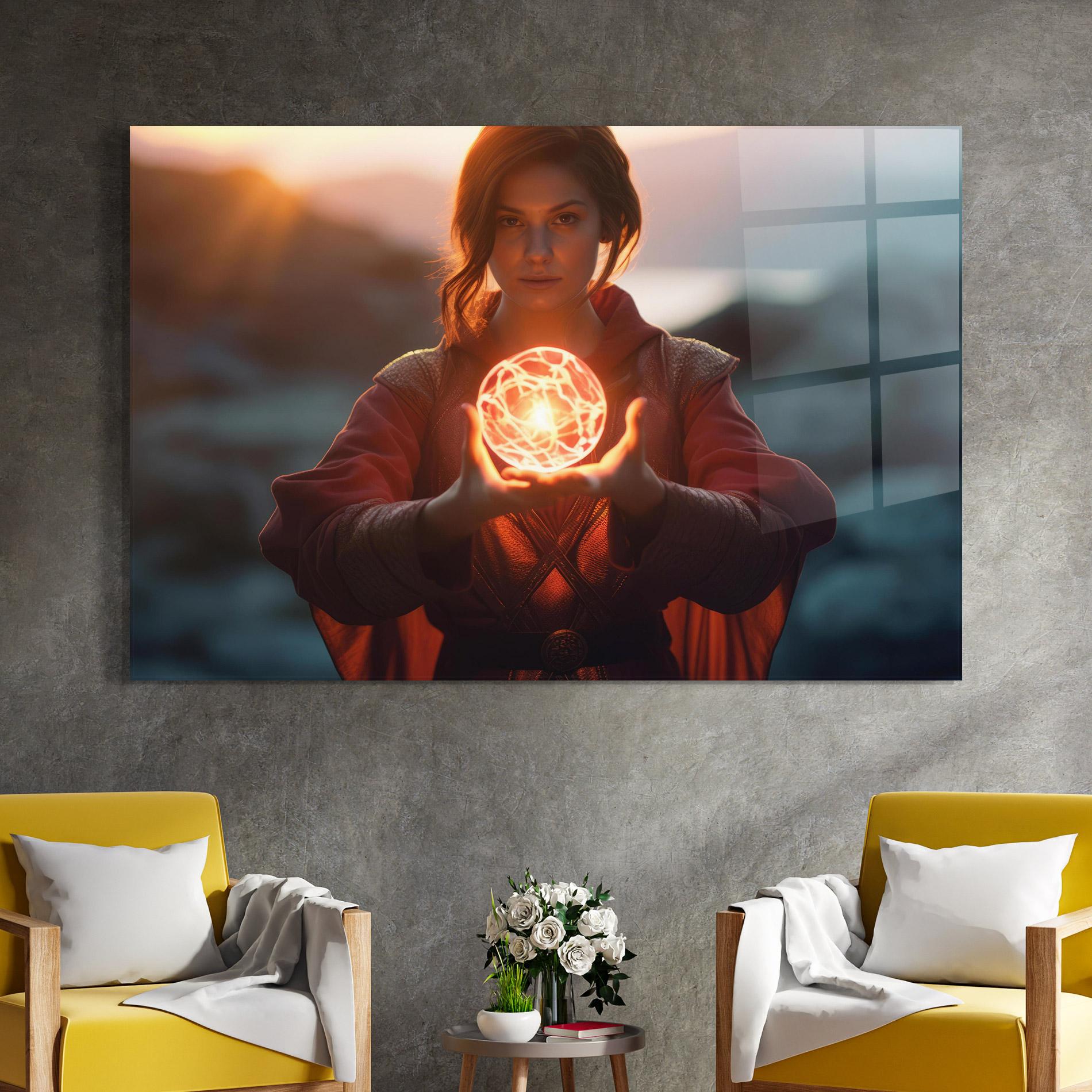 Glasbild Witch Ball mockup 4