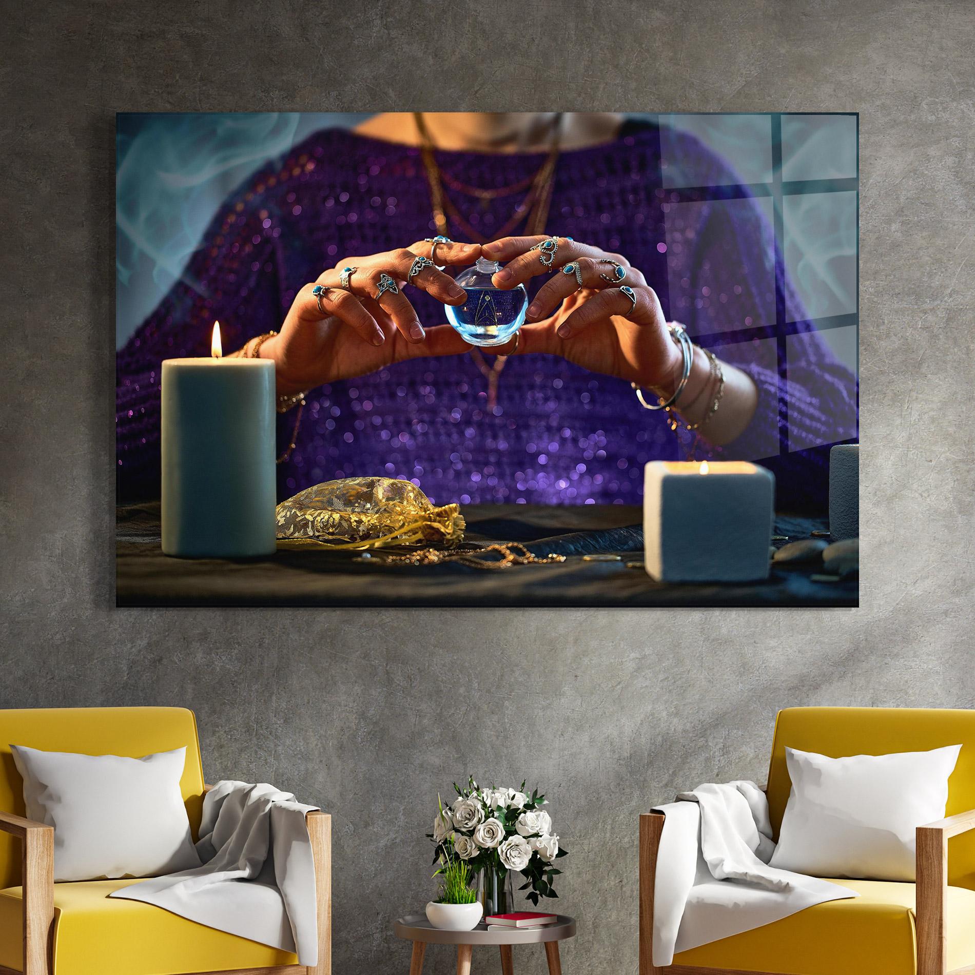 Glasbild Witch Magic mockup 4