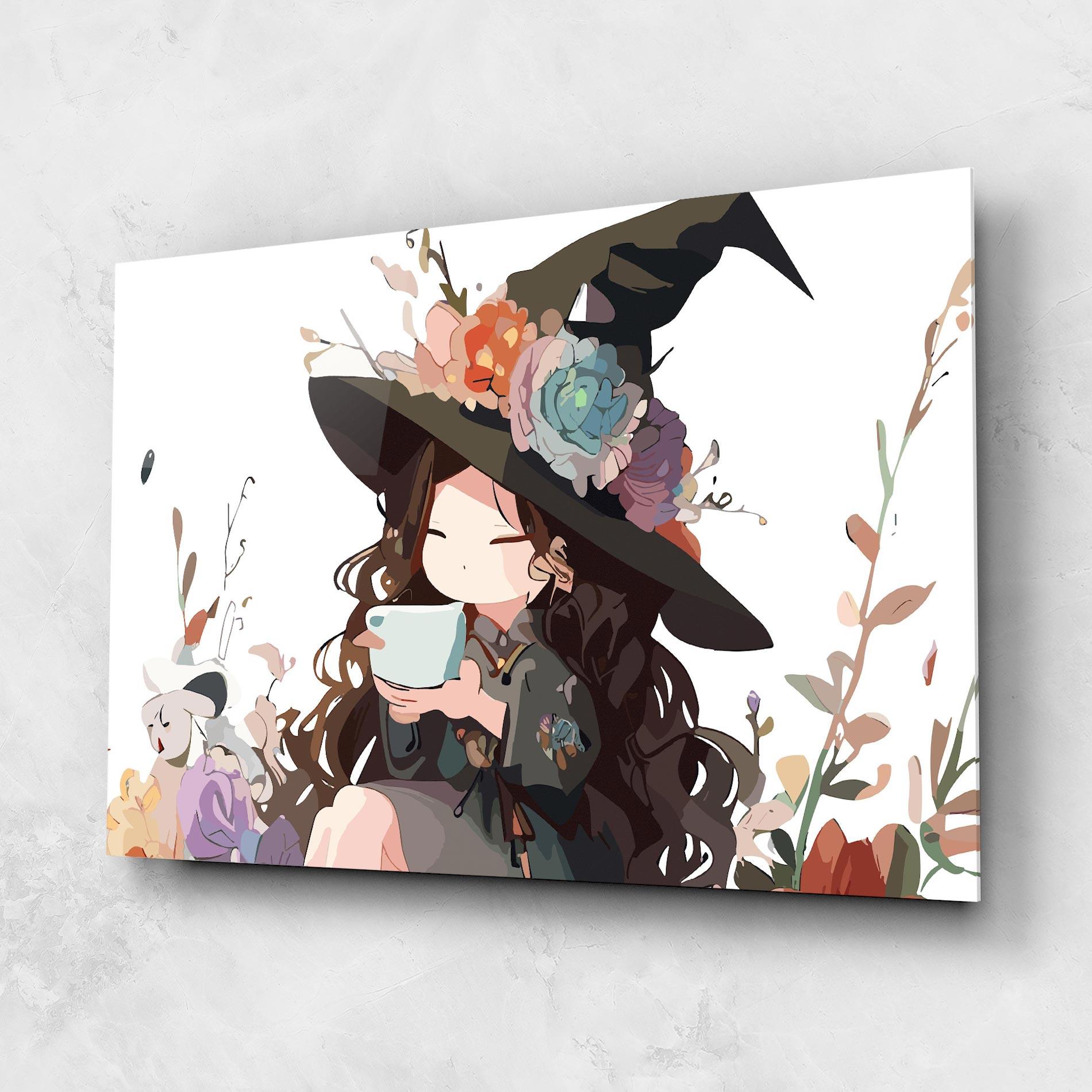 Glasbild Cute Witch mockup 1