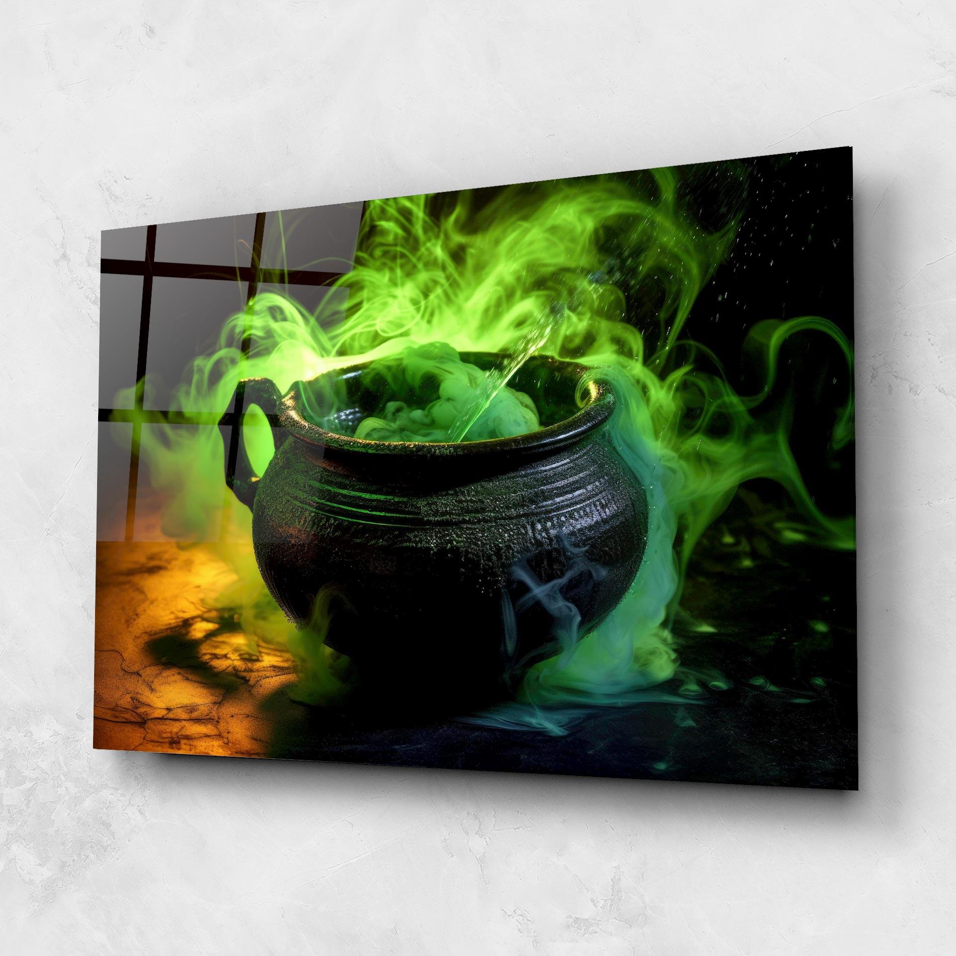 Glasbild Green Portion mockup 1