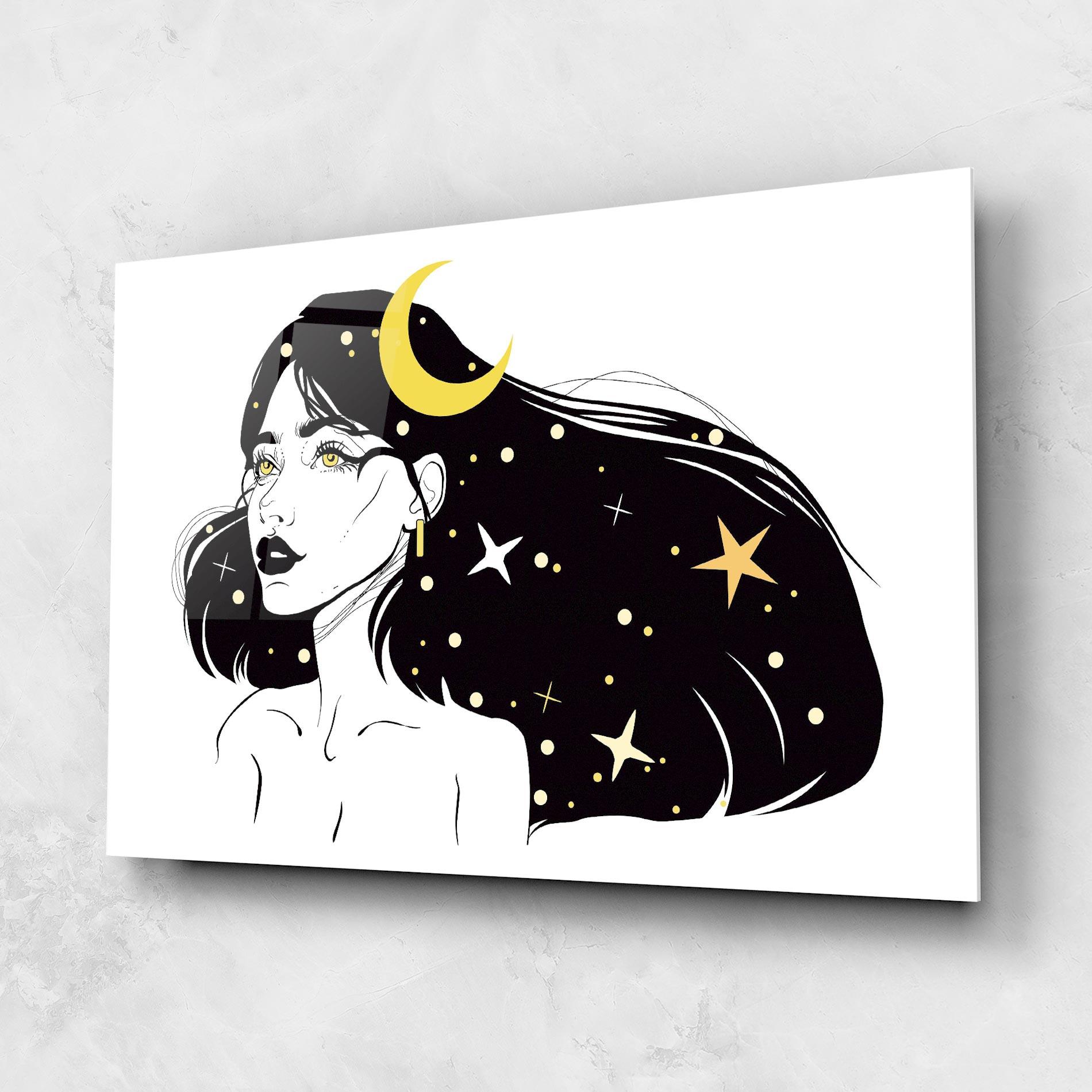 Glasbild Night Witch mockup 1