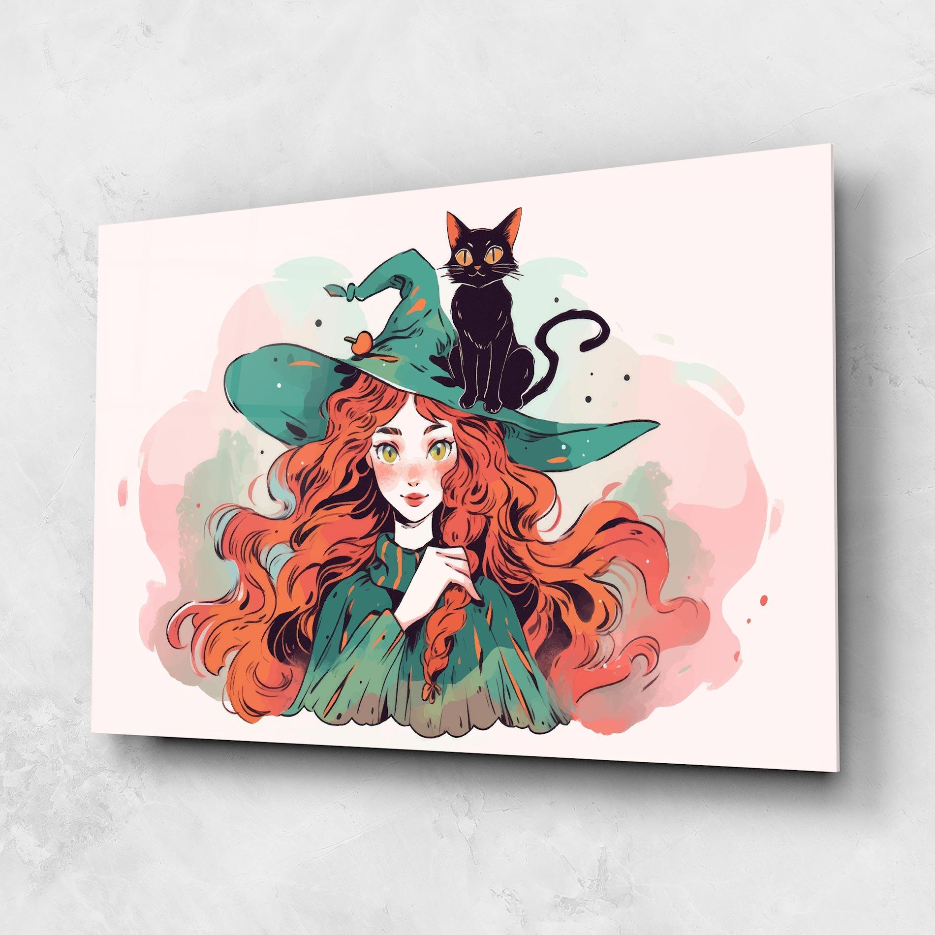 Glasbild Red Air Witch mockup 1