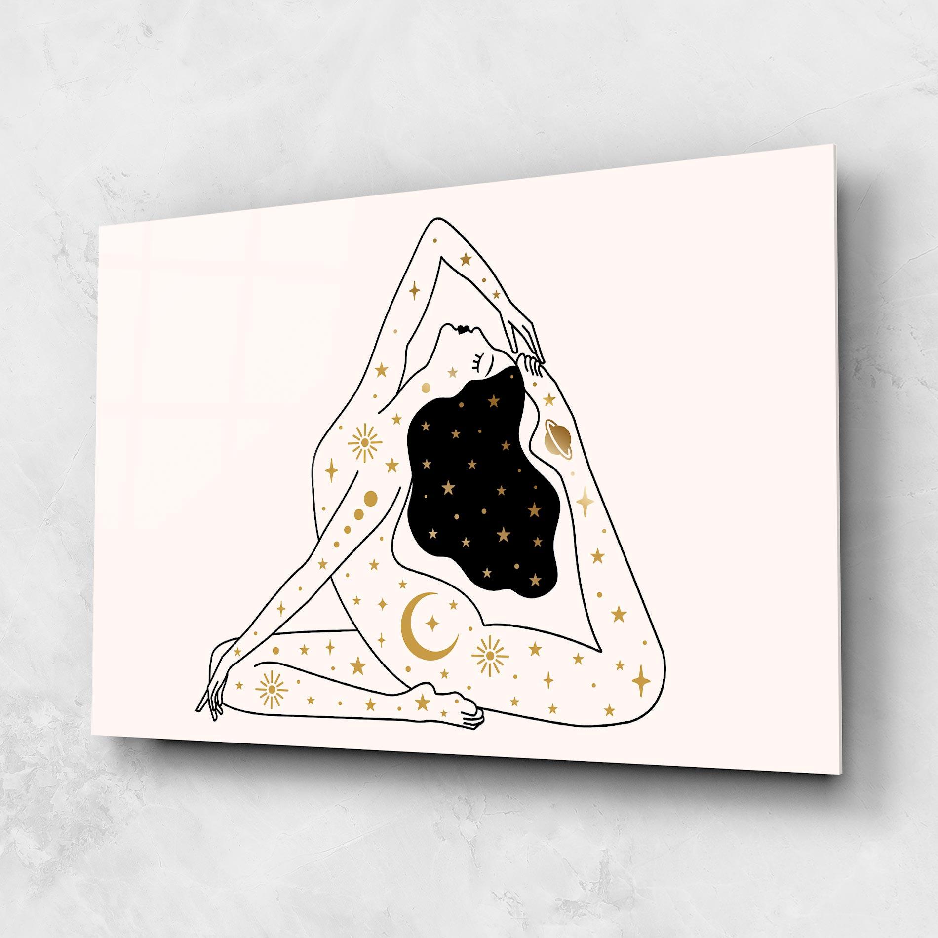 Glasbild Stars Witch mockup 1