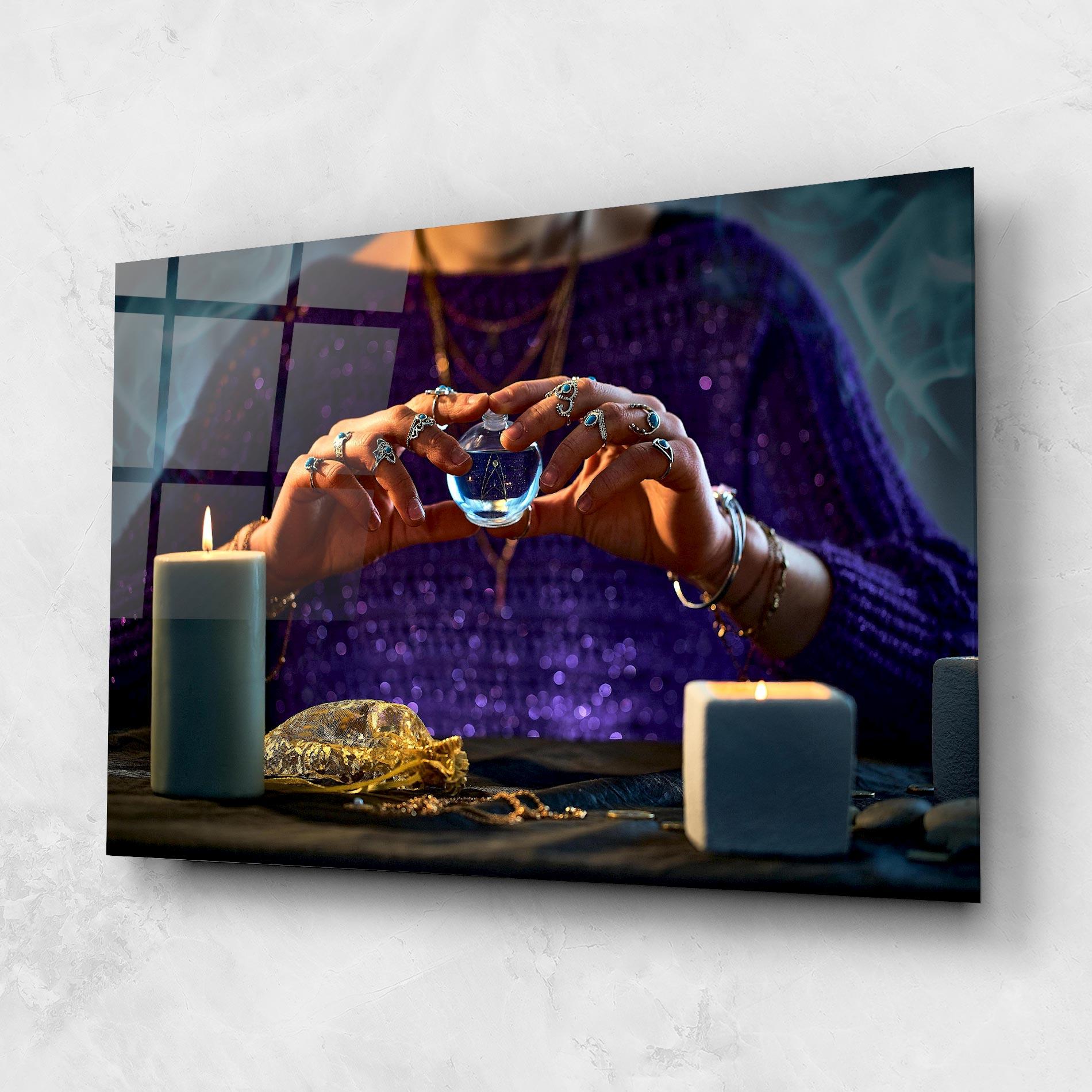 Glasbild Witch Magic mockup 1
