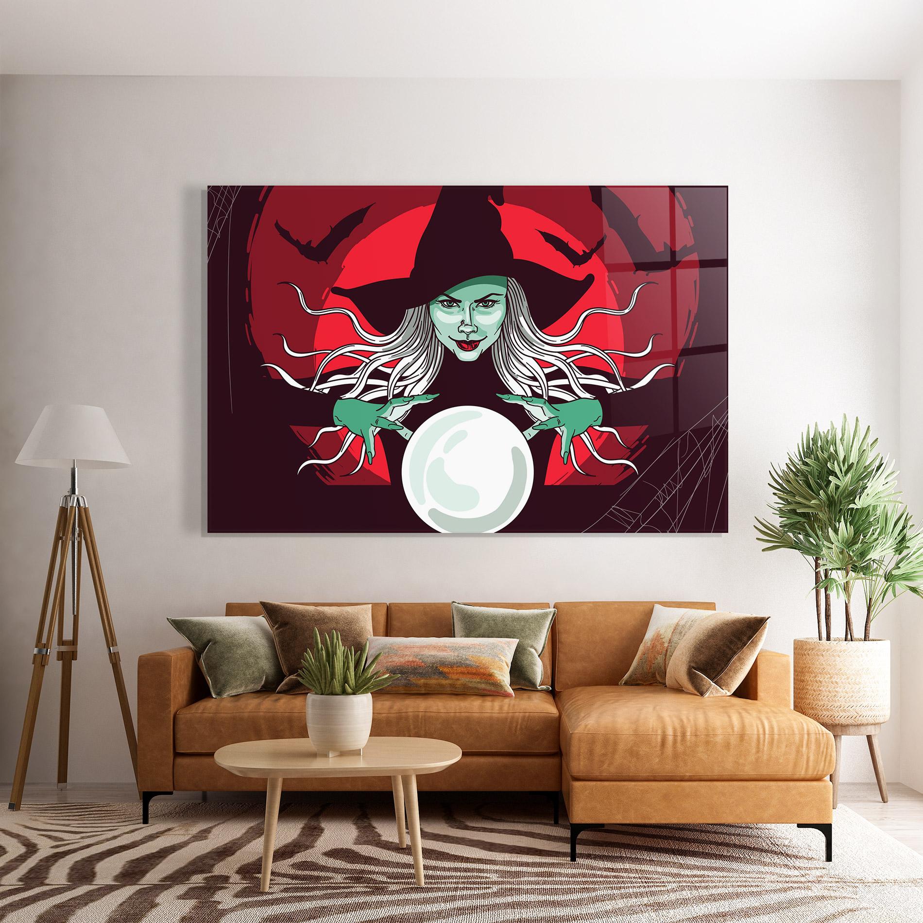 Glasbild Green Witch mockup 7