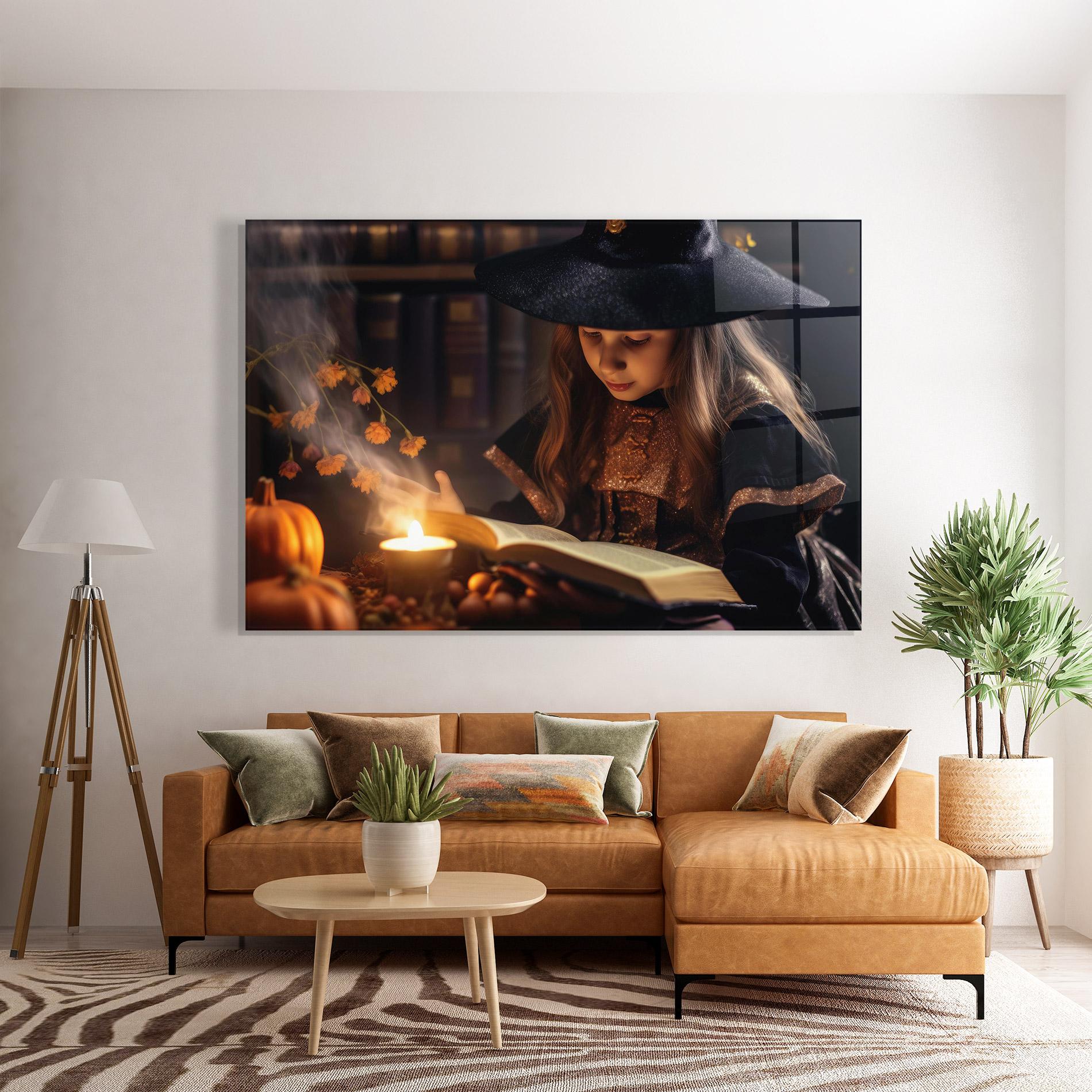 Glasbild Little Witch mockup 7