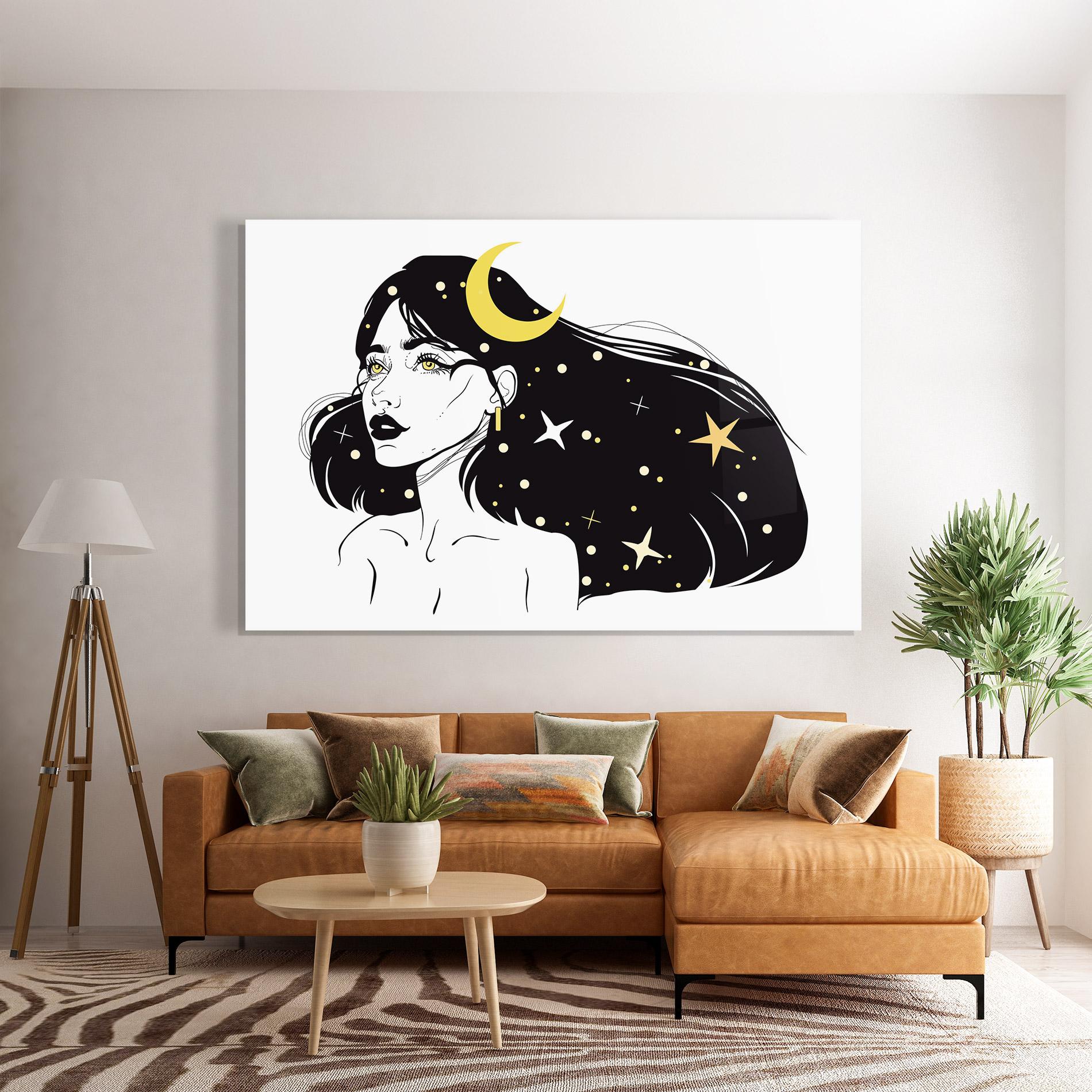 Glasbild Night Witch mockup 7