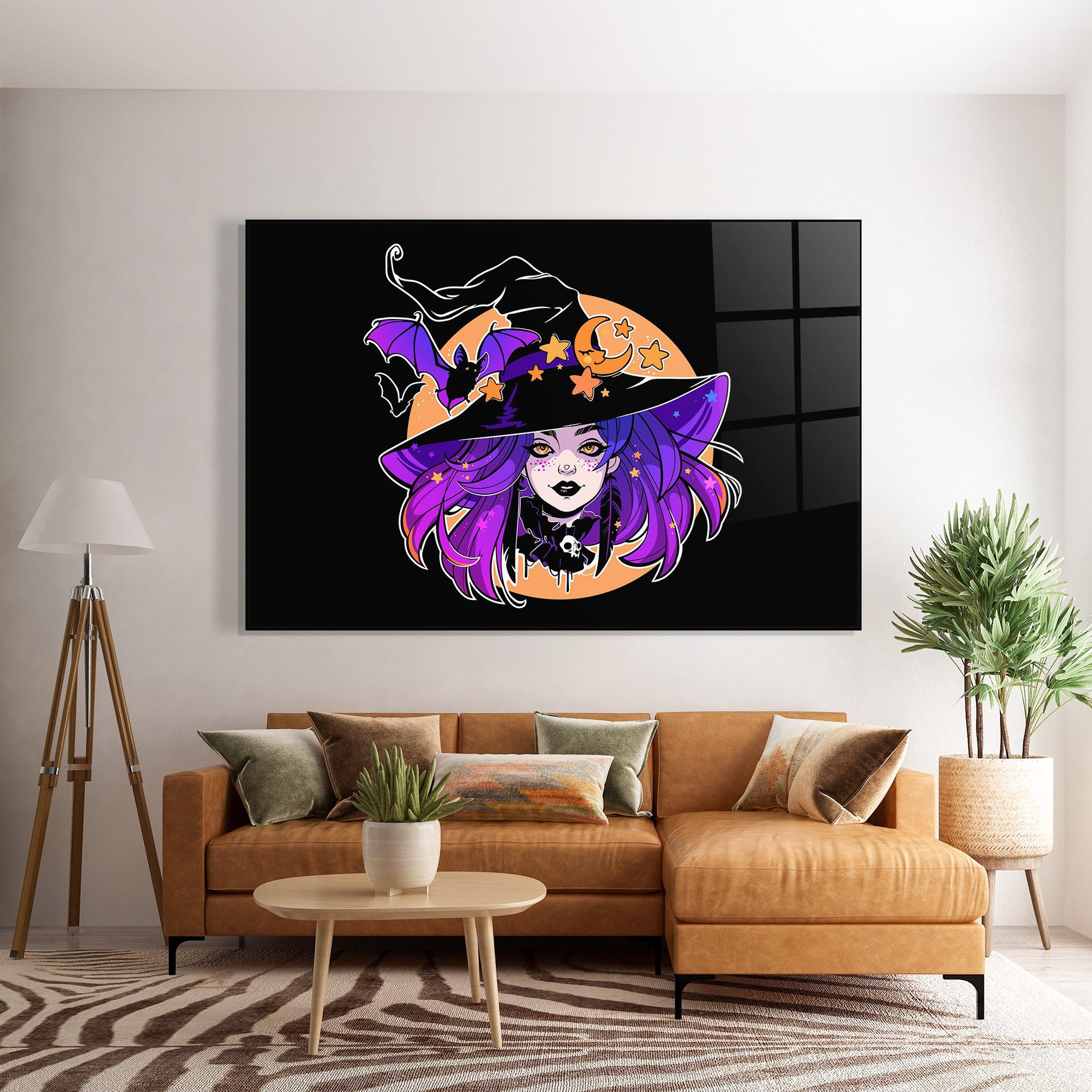 Glasbild Purple Witch mockup 7
