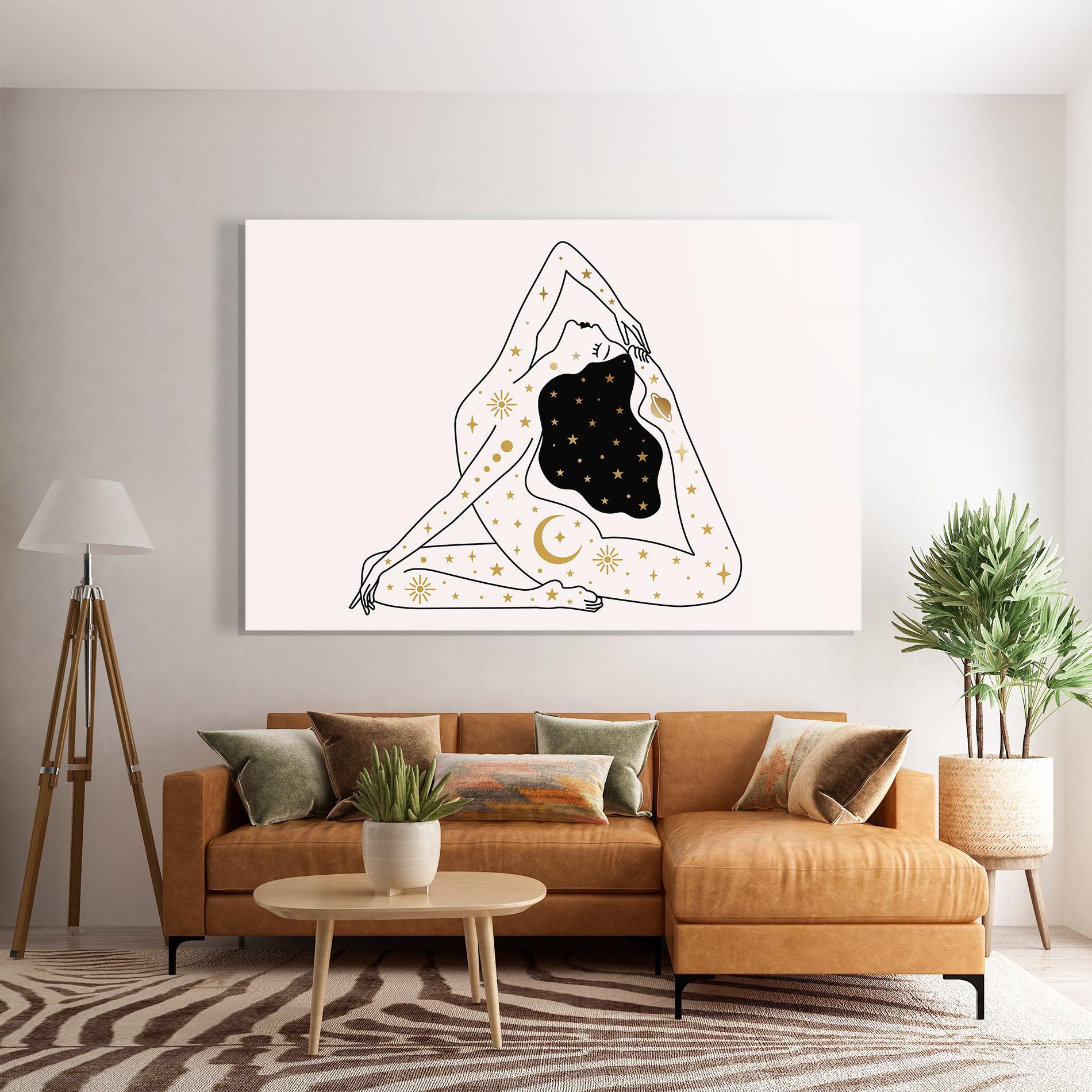 Glasbild Stars Witch mockup 7