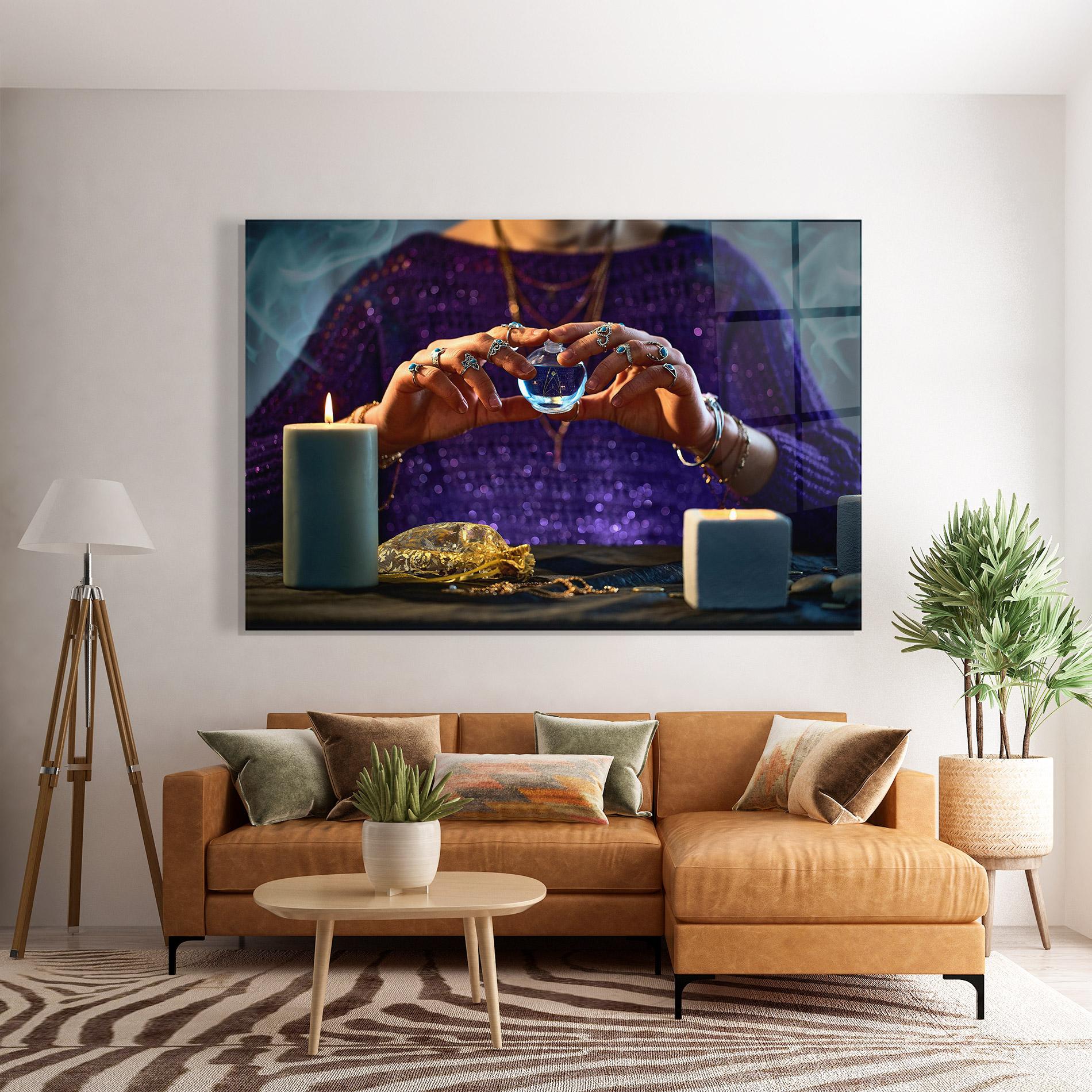 Glasbild Witch Magic mockup 7