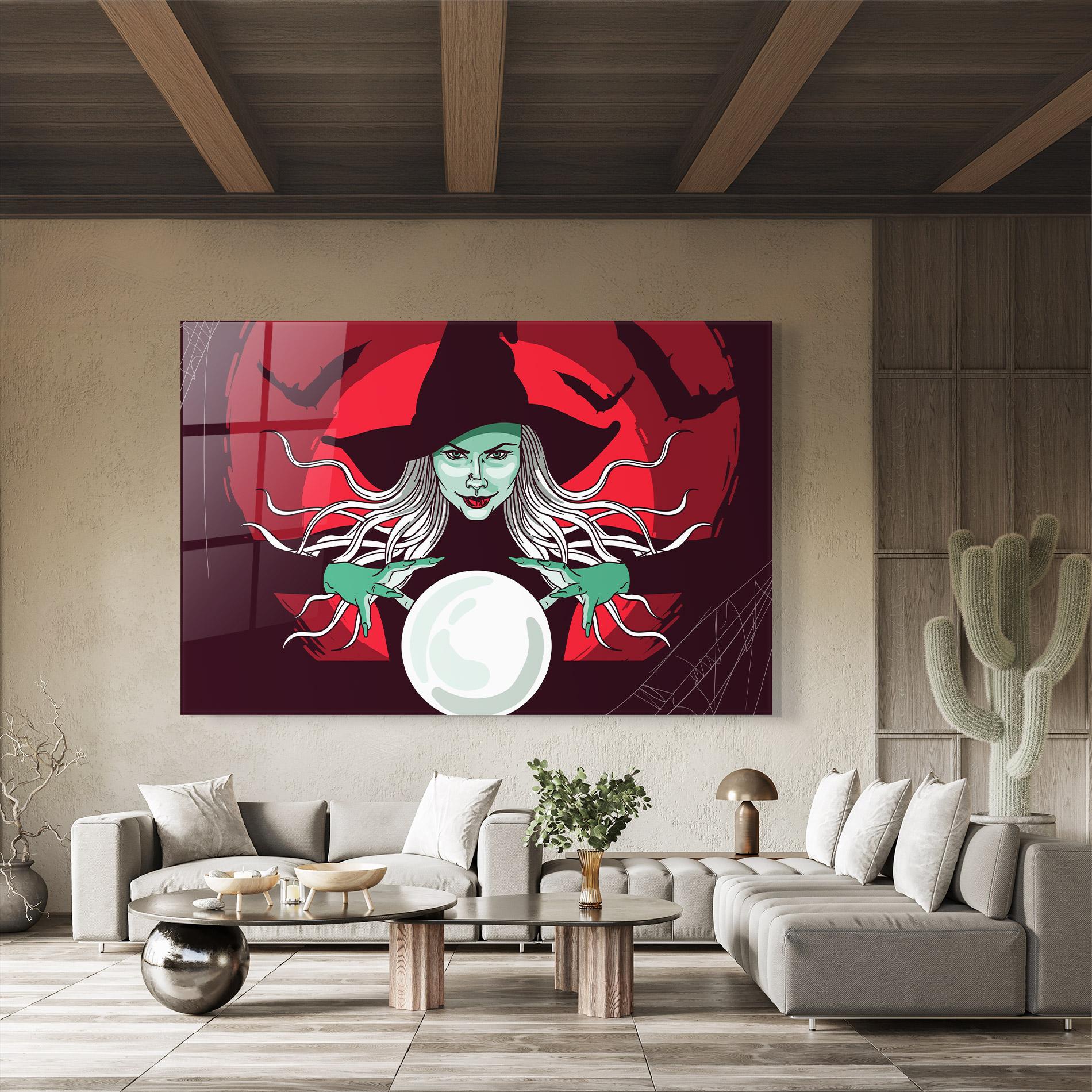 Glasbild Green Witch mockup 8