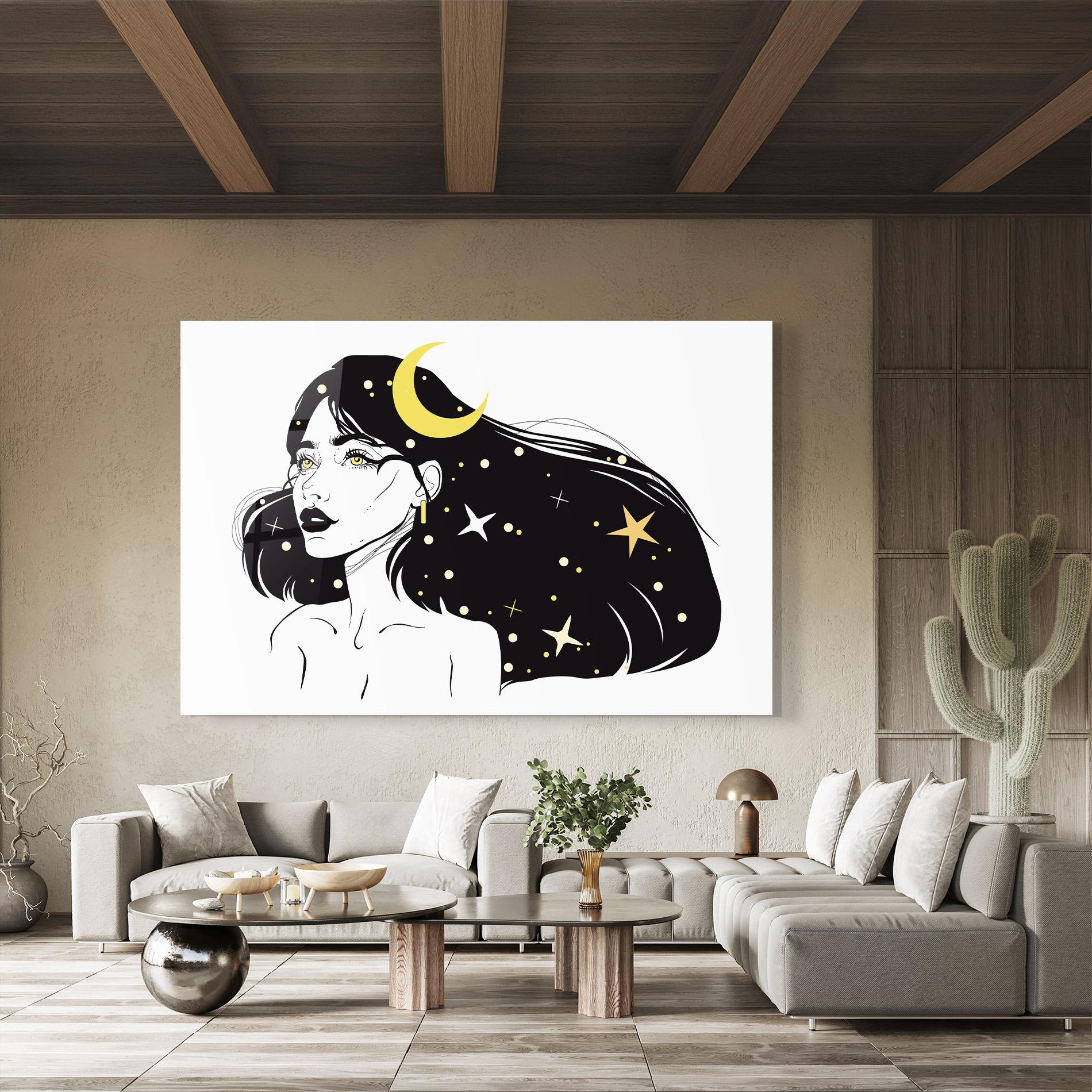 Glasbild Night Witch mockup 8