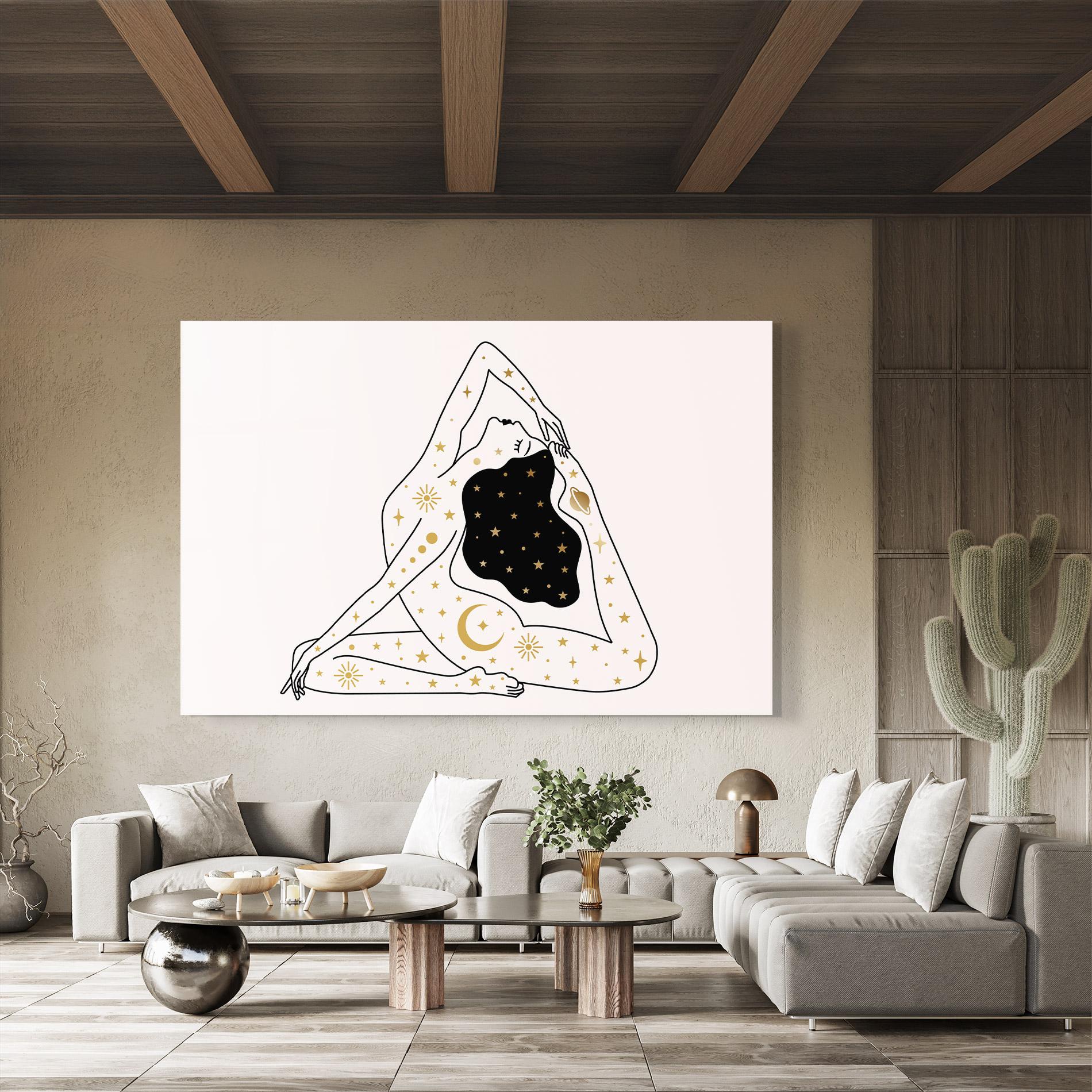 Glasbild Stars Witch mockup 8