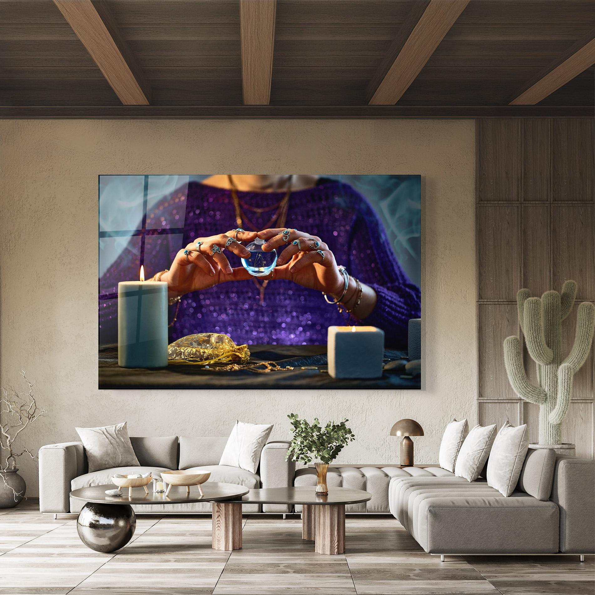 Glasbild Witch Magic mockup 8