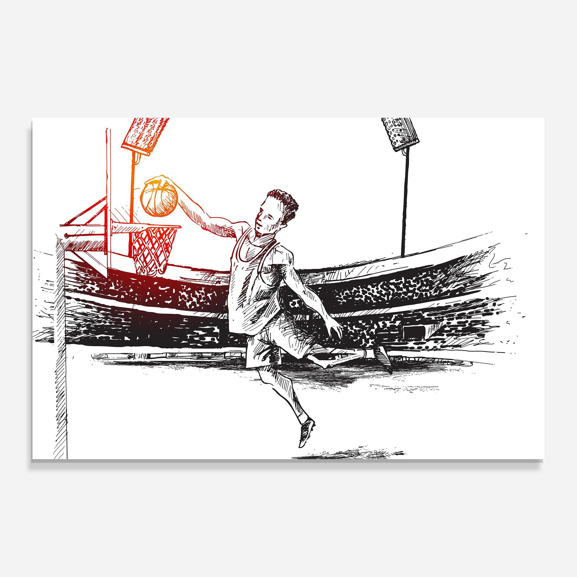 Glasbild Basket Arena mockup 0