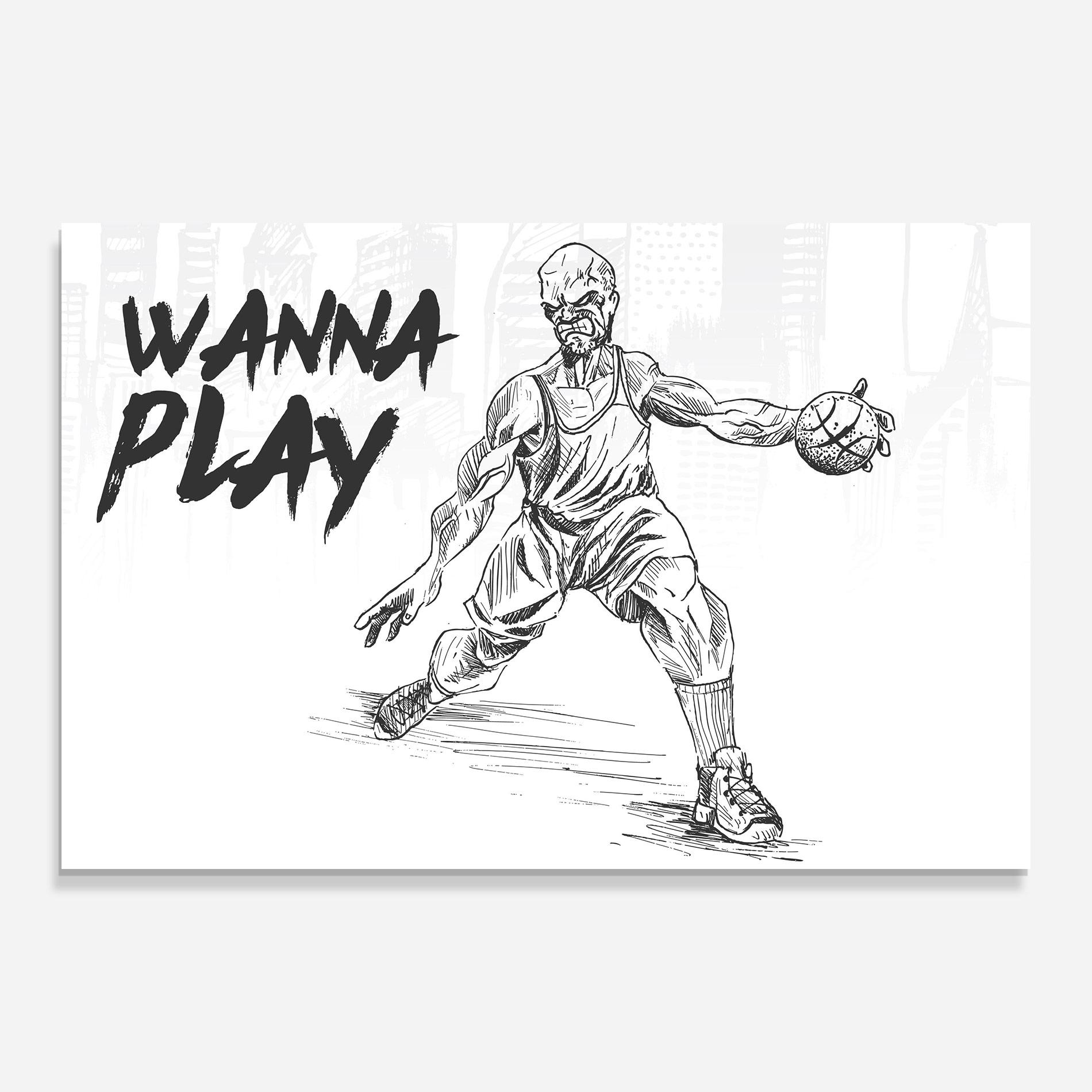 Glasbild Wanna Play Basket mockup 0