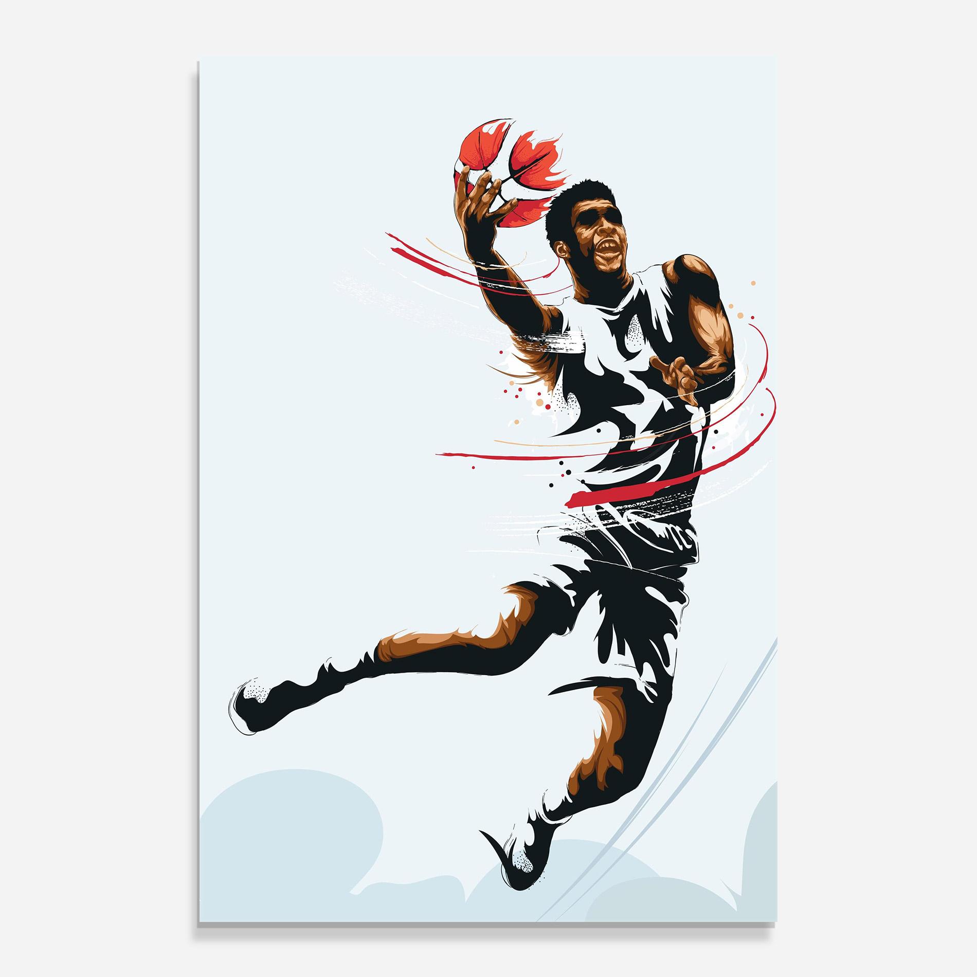 Glasbild Basketball Shot mockup 0