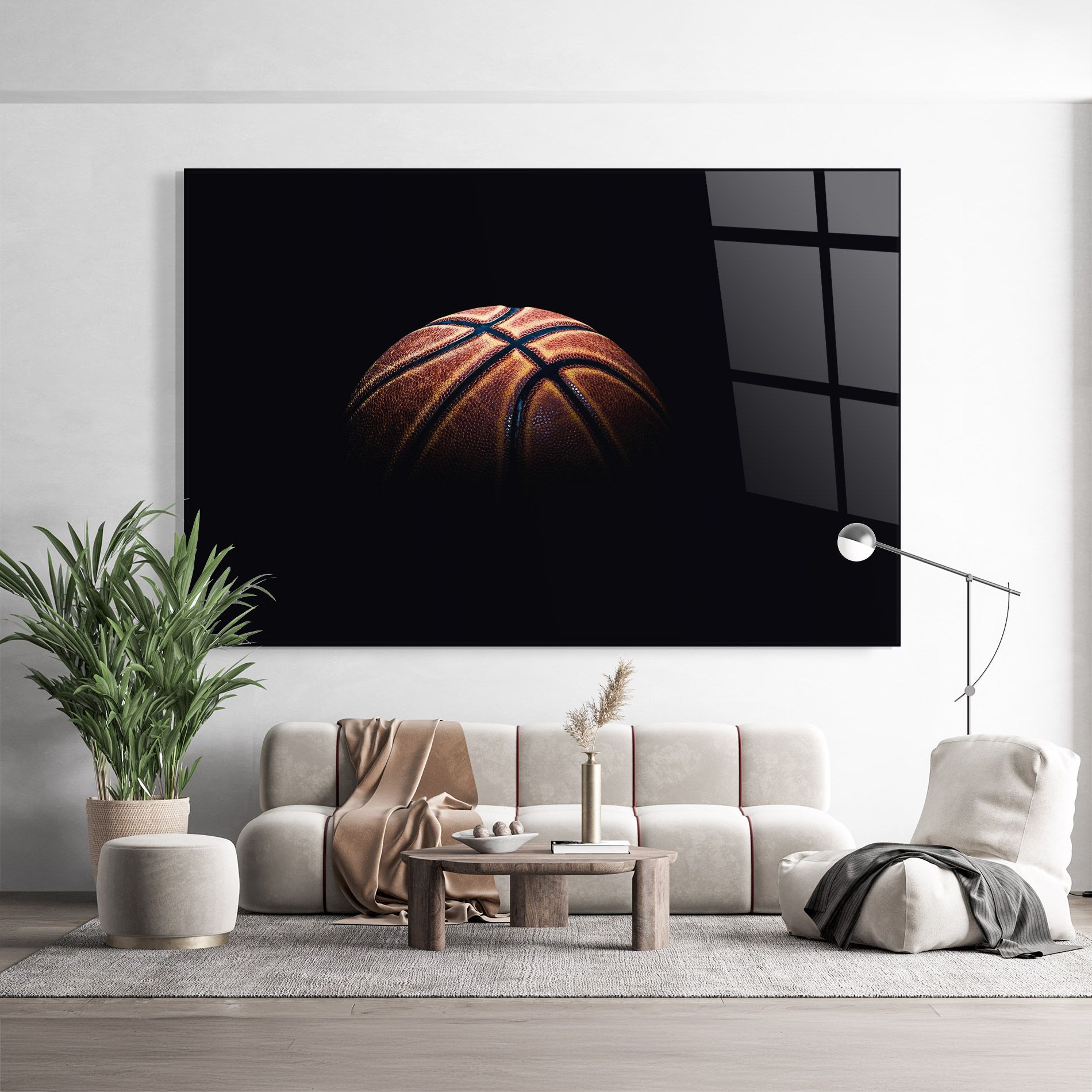 Basketball Ball In Dark mockup 9