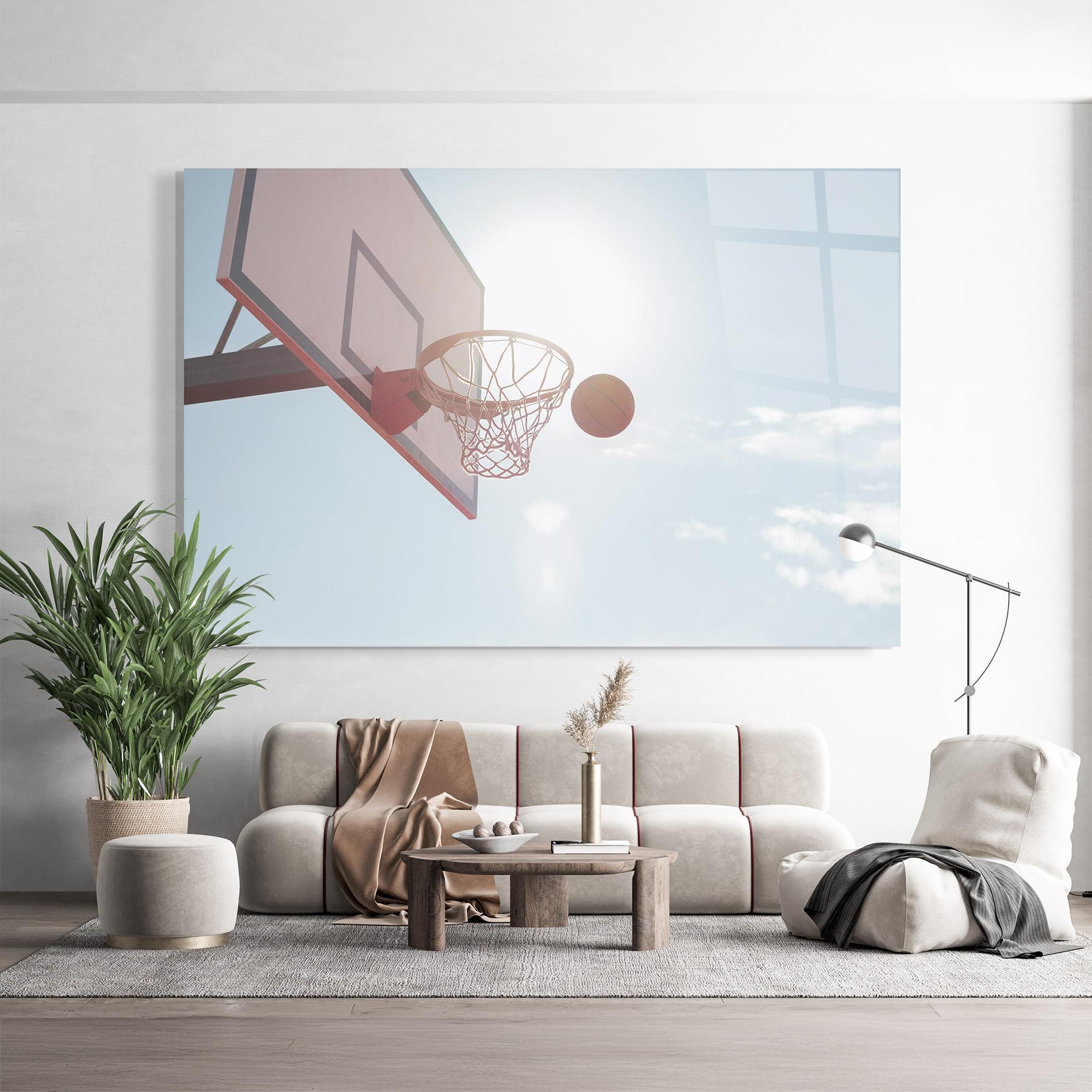 Glasbild Basketball Hoop mockup 9