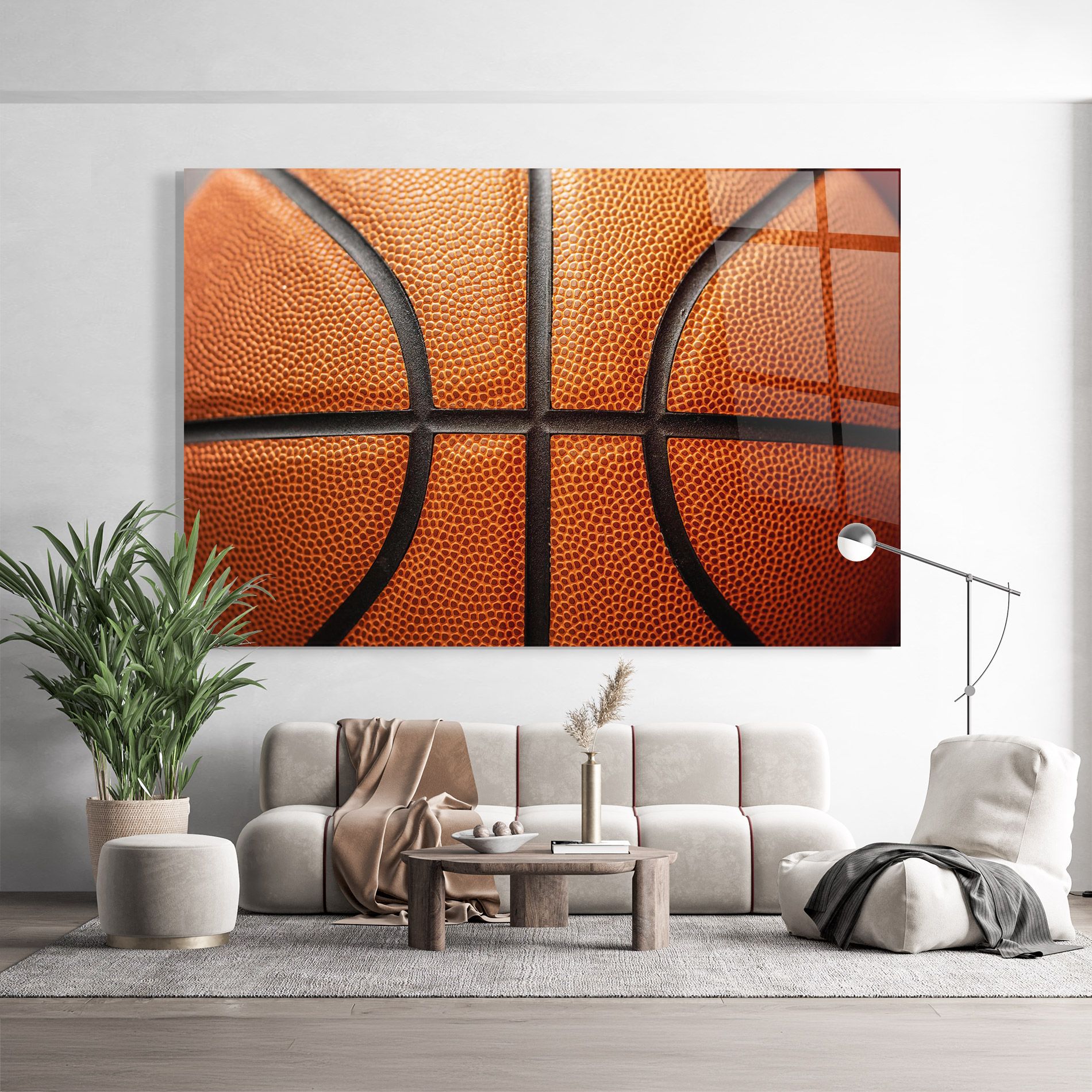 Close Up Leather Basketball mockup 9