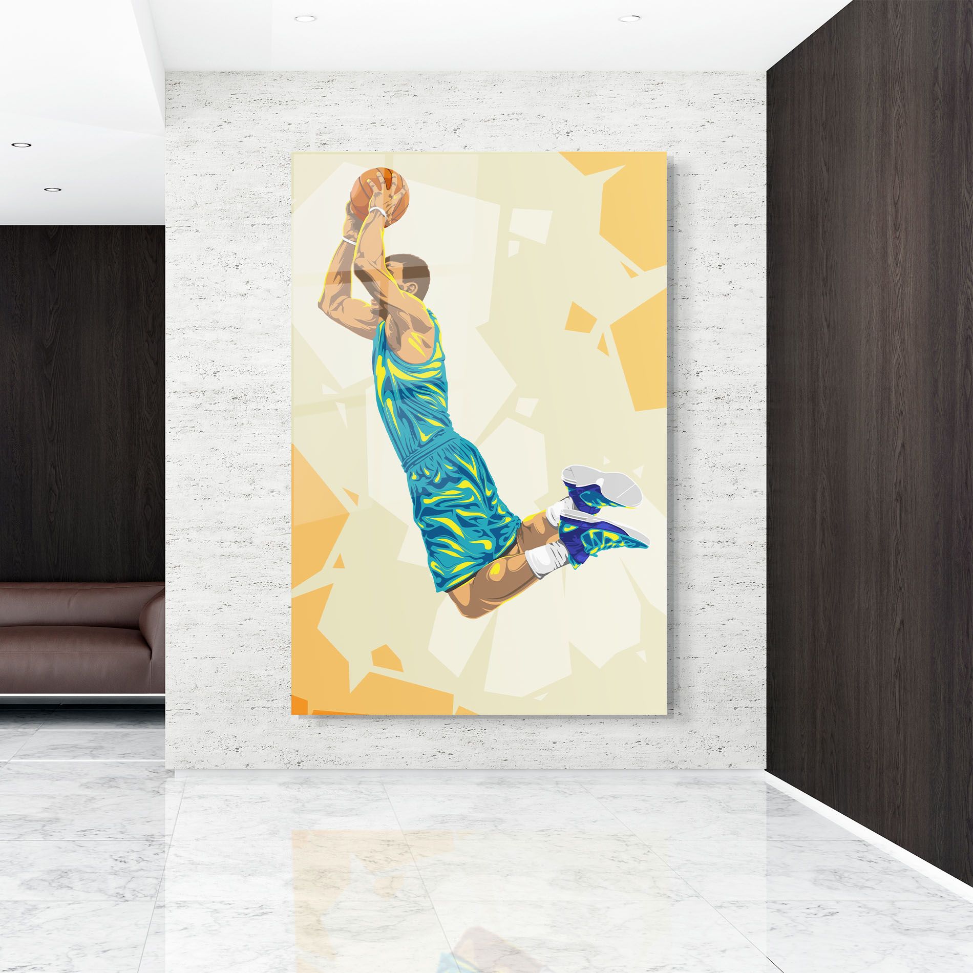 Basketball Dunk Pose mockup 9