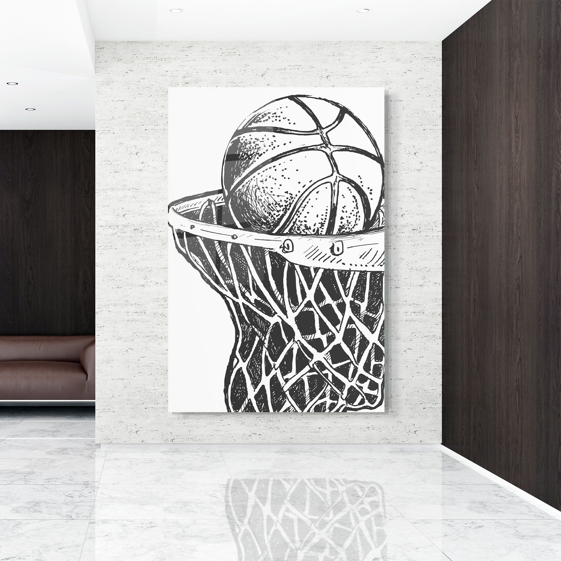 Basketball Grey Hoop mockup 9