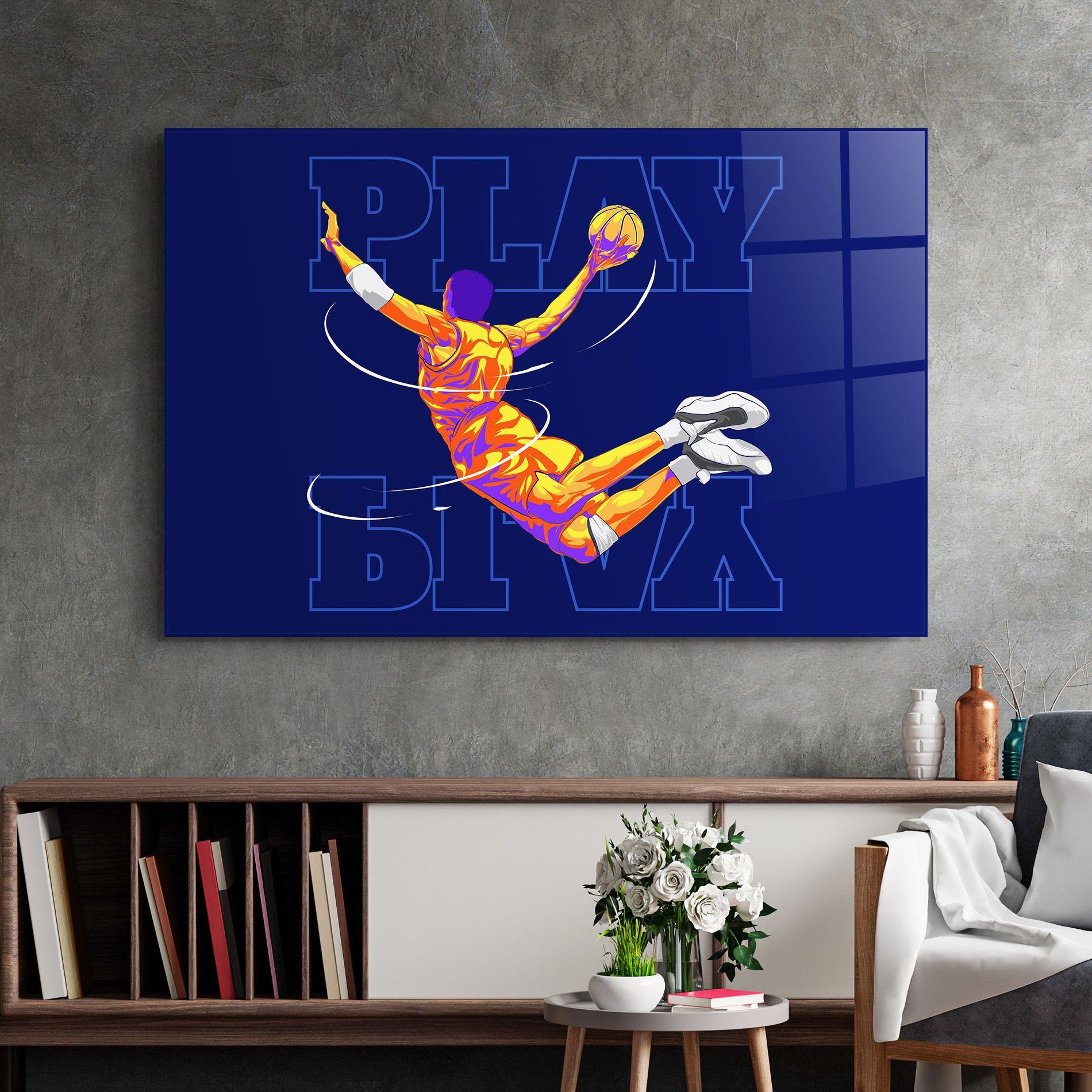 Basketball Blue mockup 2