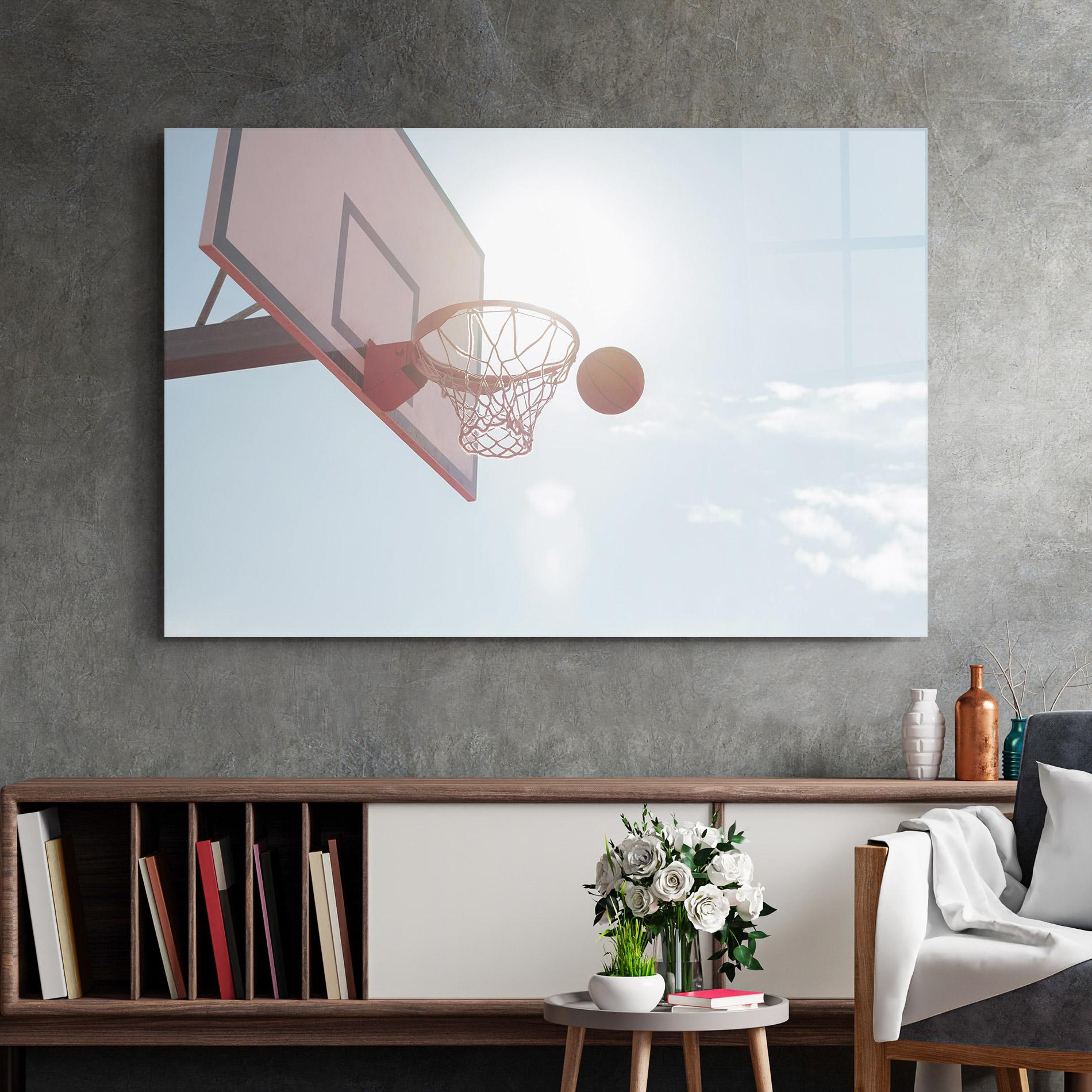 Glasbild Basketball Hoop mockup 2